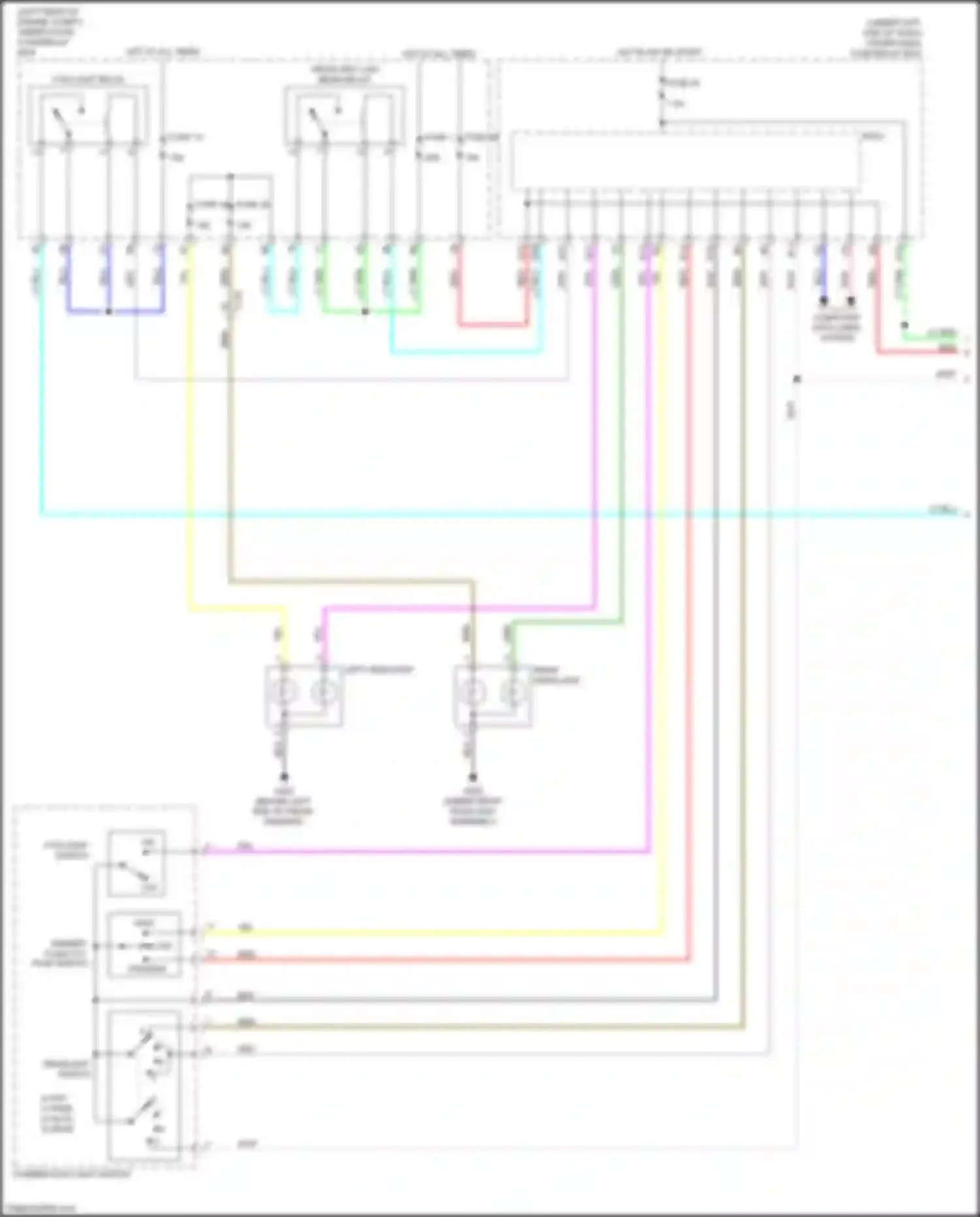 Wiring diagram left headlight for Honda Fit GP facelift (2017-2020) (2 of 2)