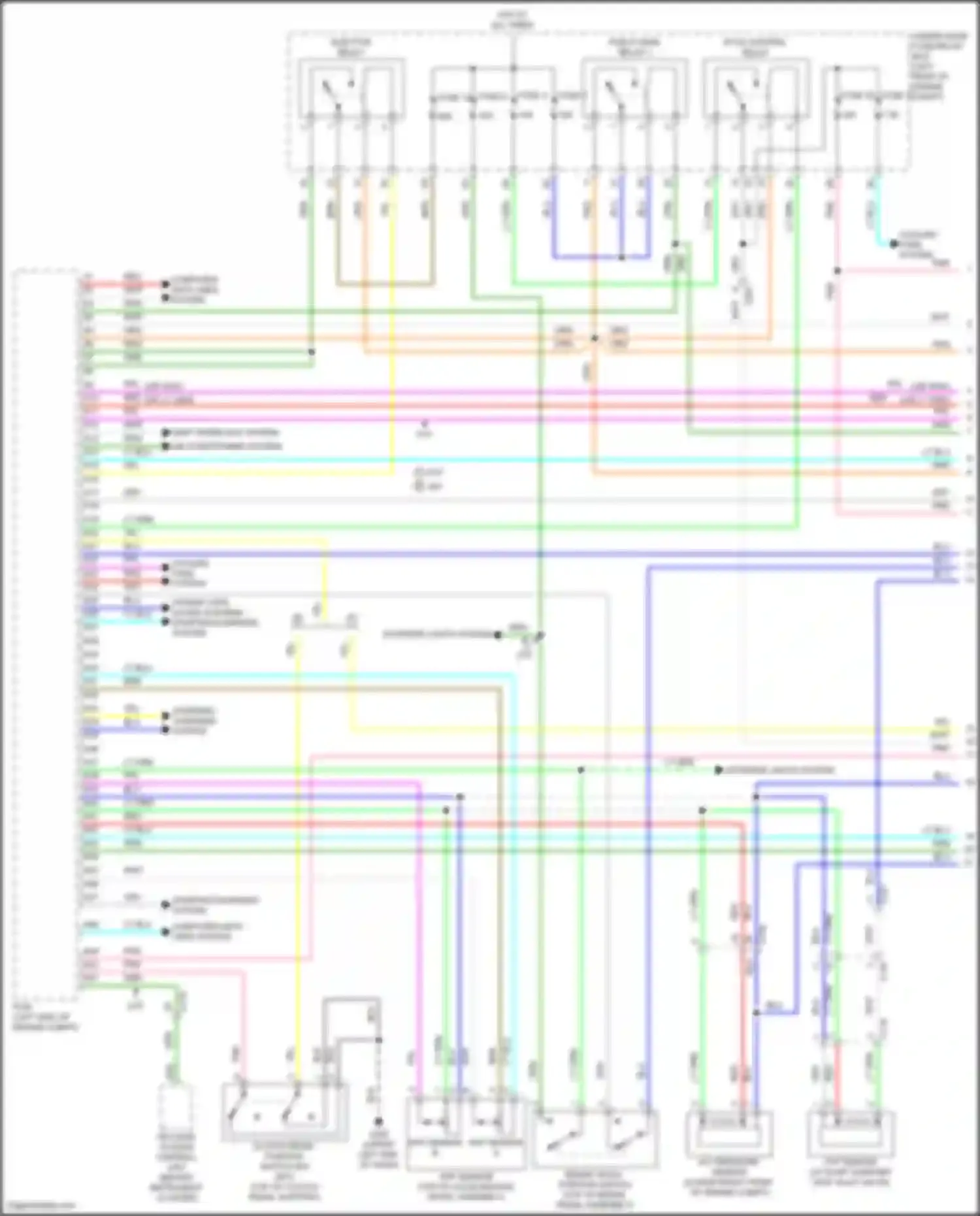 Wiring diagram pgm-fi main relay 1 for Honda Fit GP facelift (2017-2020) (4 of 4)