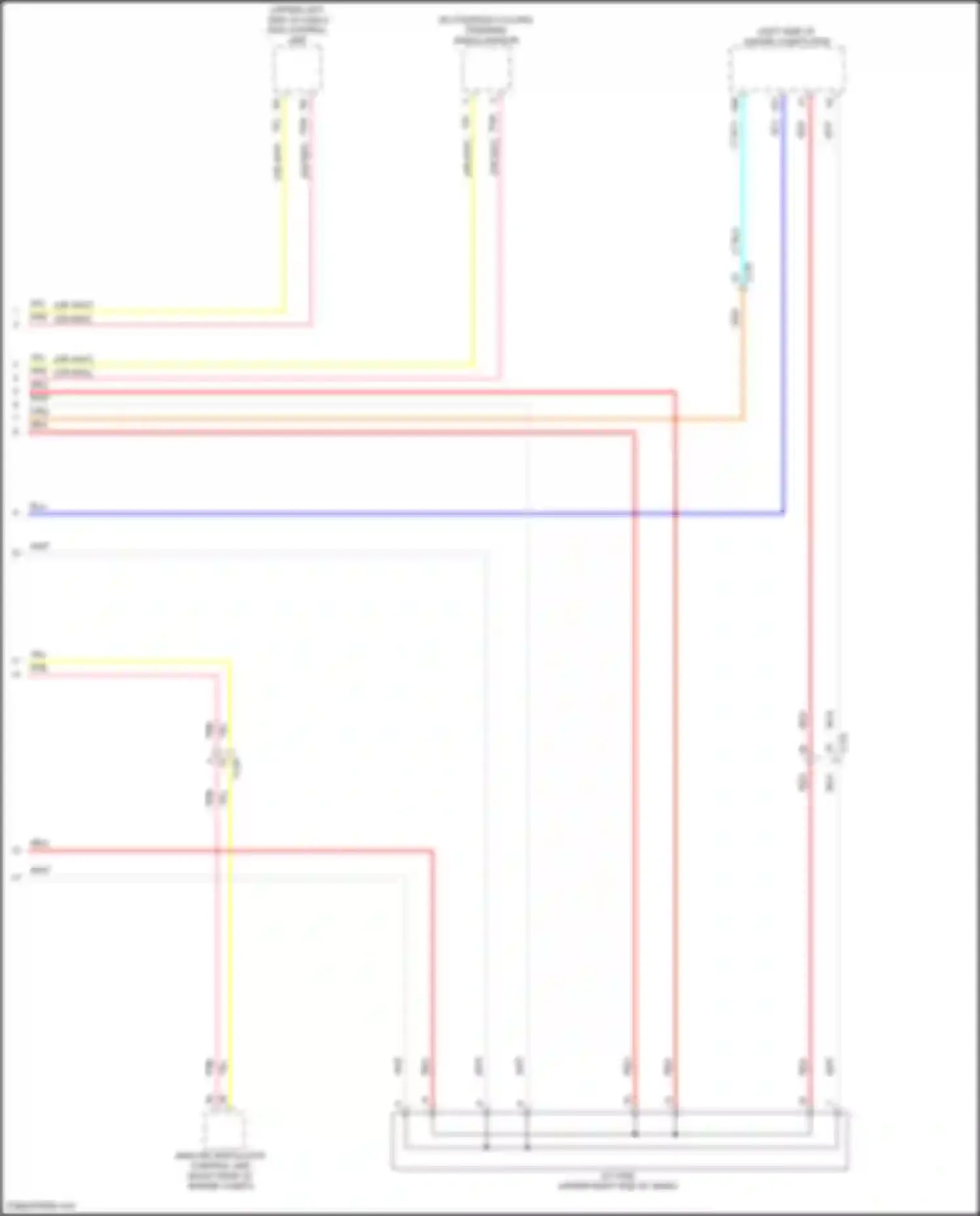 Wiring diagram steering angle sensor for Honda Fit GP facelift (2017-2020) (2 of 6)