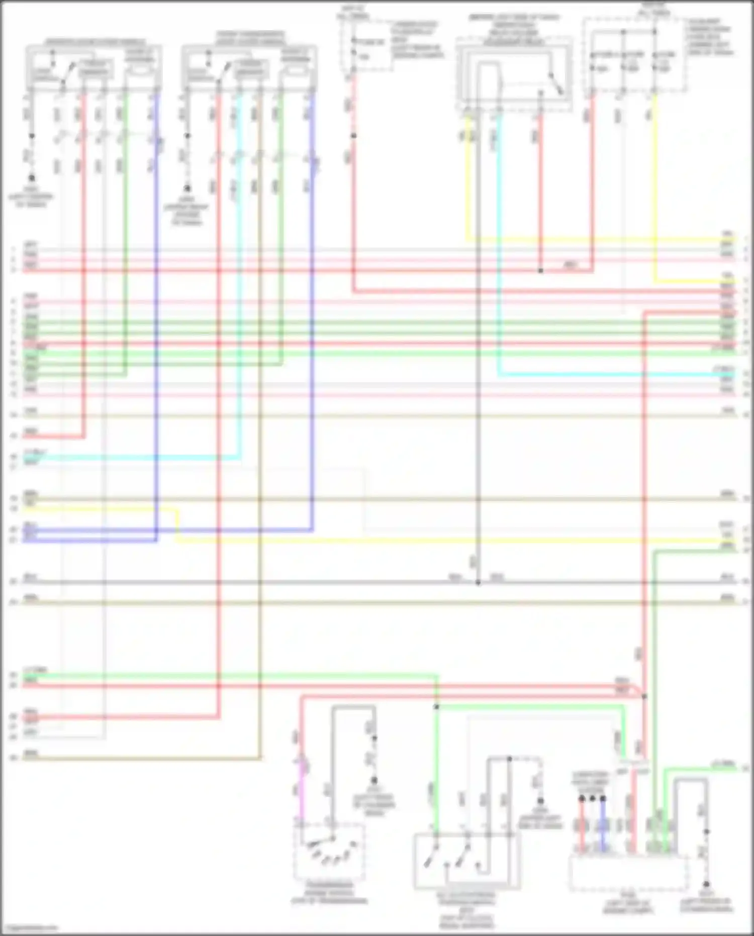 Wiring diagram transmission range switch for Honda Fit GP facelift (2017-2020) (3 of 14)