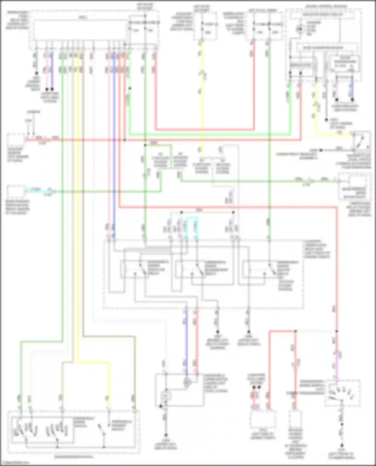 Wiring diagram windshield wiper switch for Honda Fit GP facelift (2017-2020) (1 of 1)