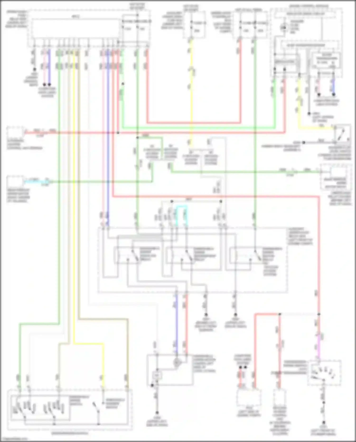 Wiring diagram 32 bit microprocessor for Honda Fit GR (2019-2022) (2 of 29)