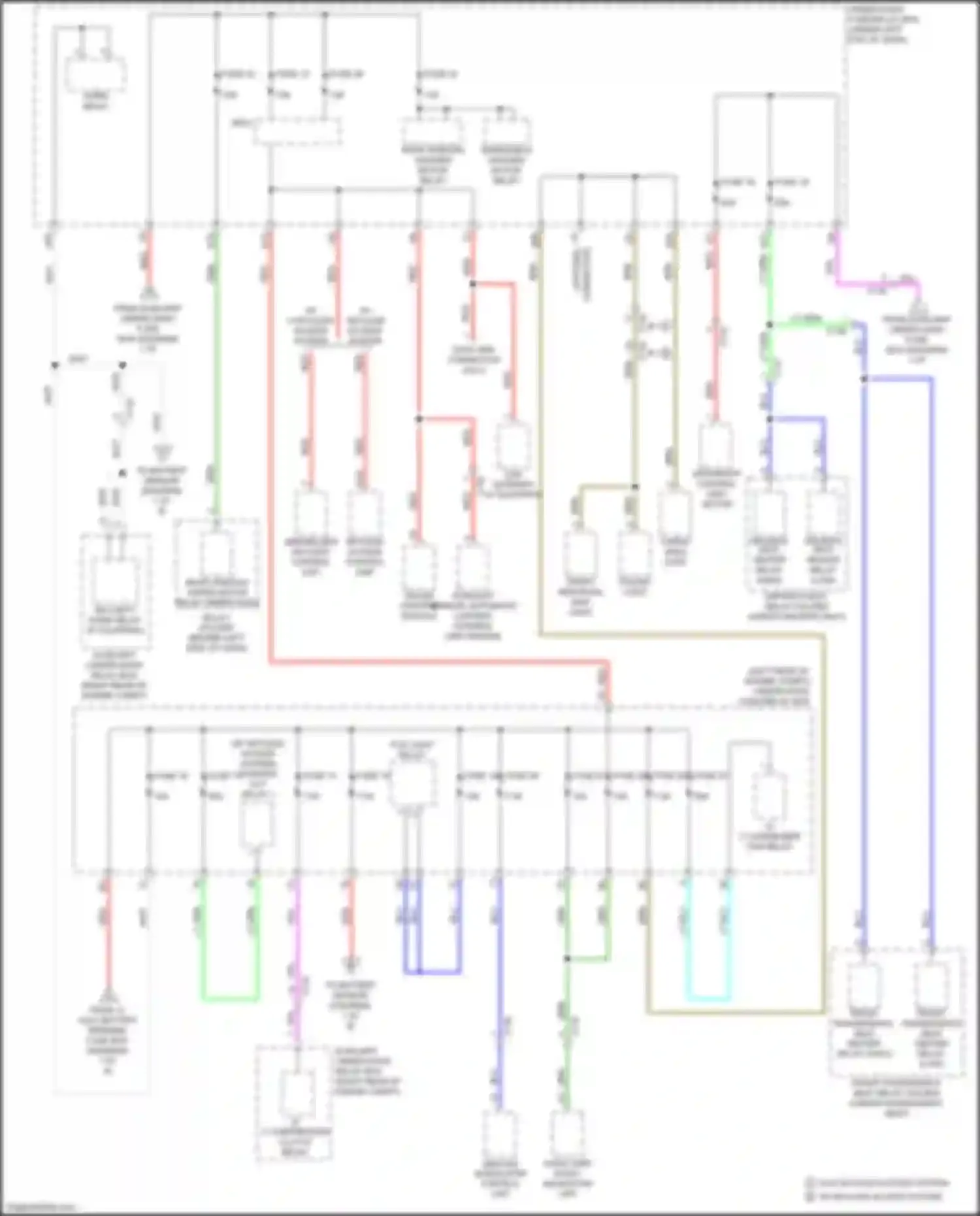 Wiring diagram auxiliary under-hood relay box a for Honda Fit GR (2019-2022) (8 of 9)