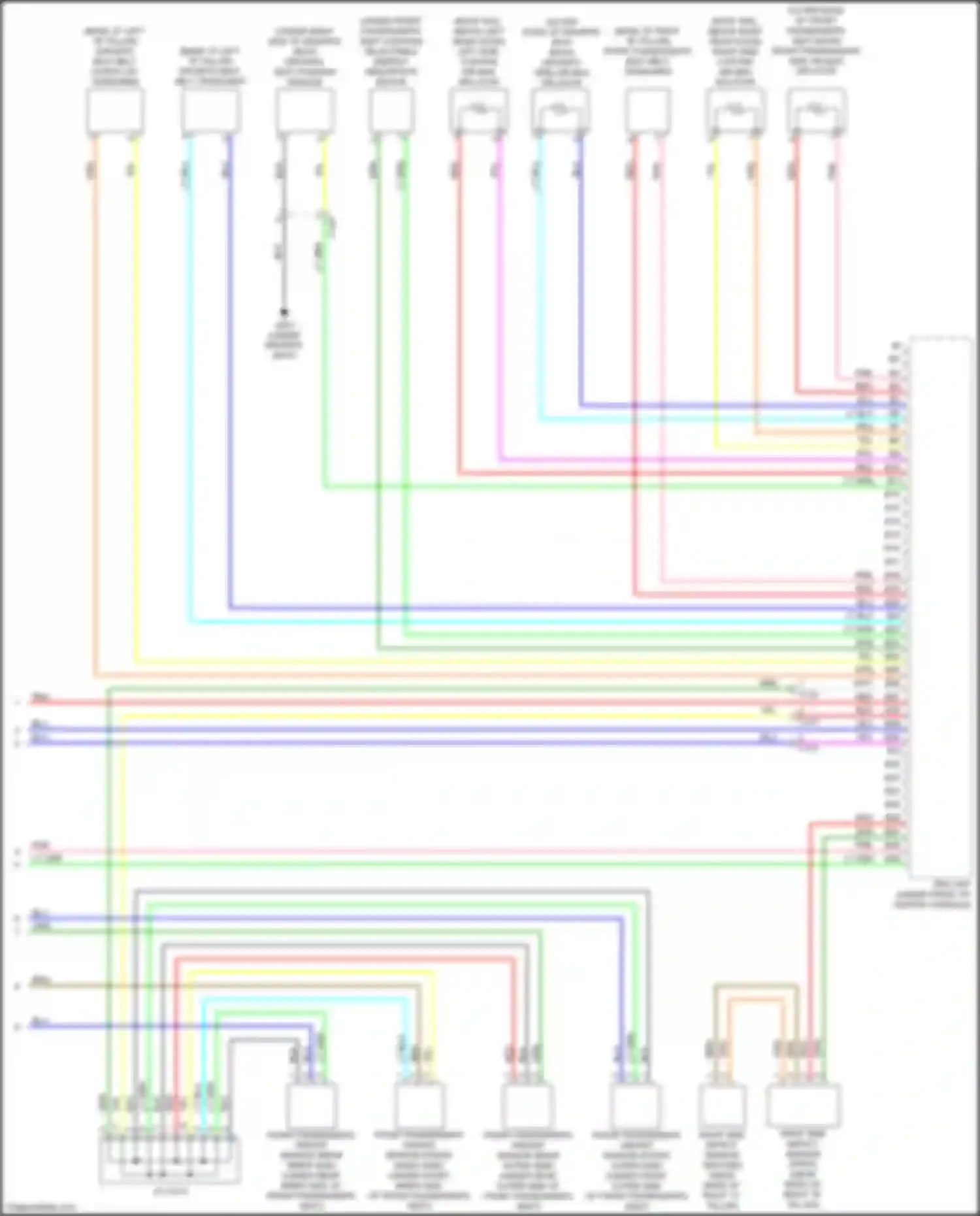 Wiring diagram driver's seat position sensor for Honda Fit GR (2019-2022) (2 of 2)