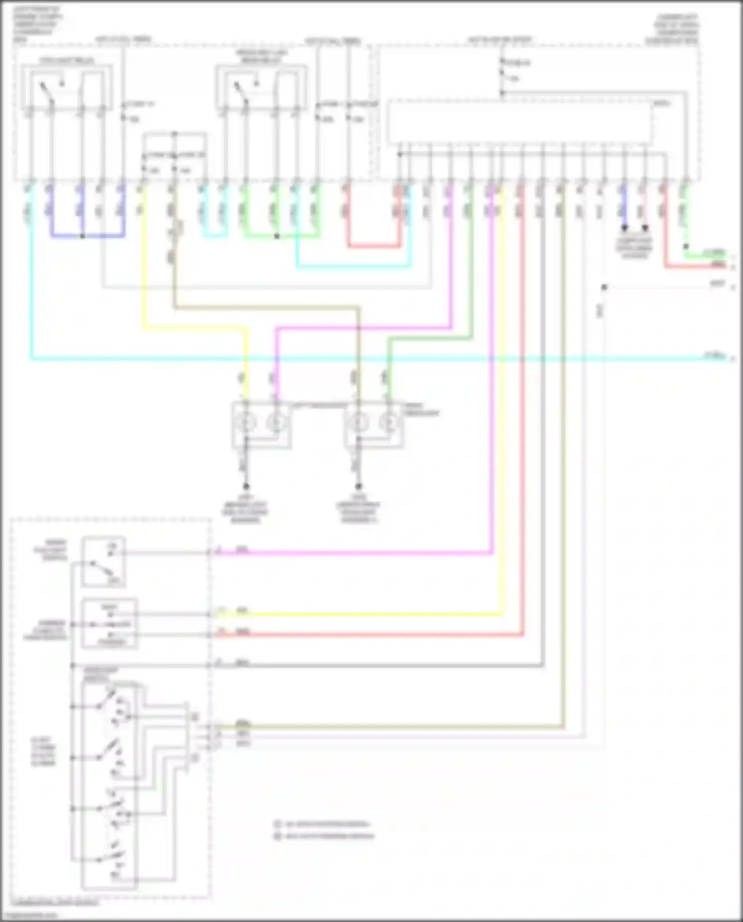 Wiring diagram headlight switch for Honda Fit GR (2019-2022) (2 of 4)