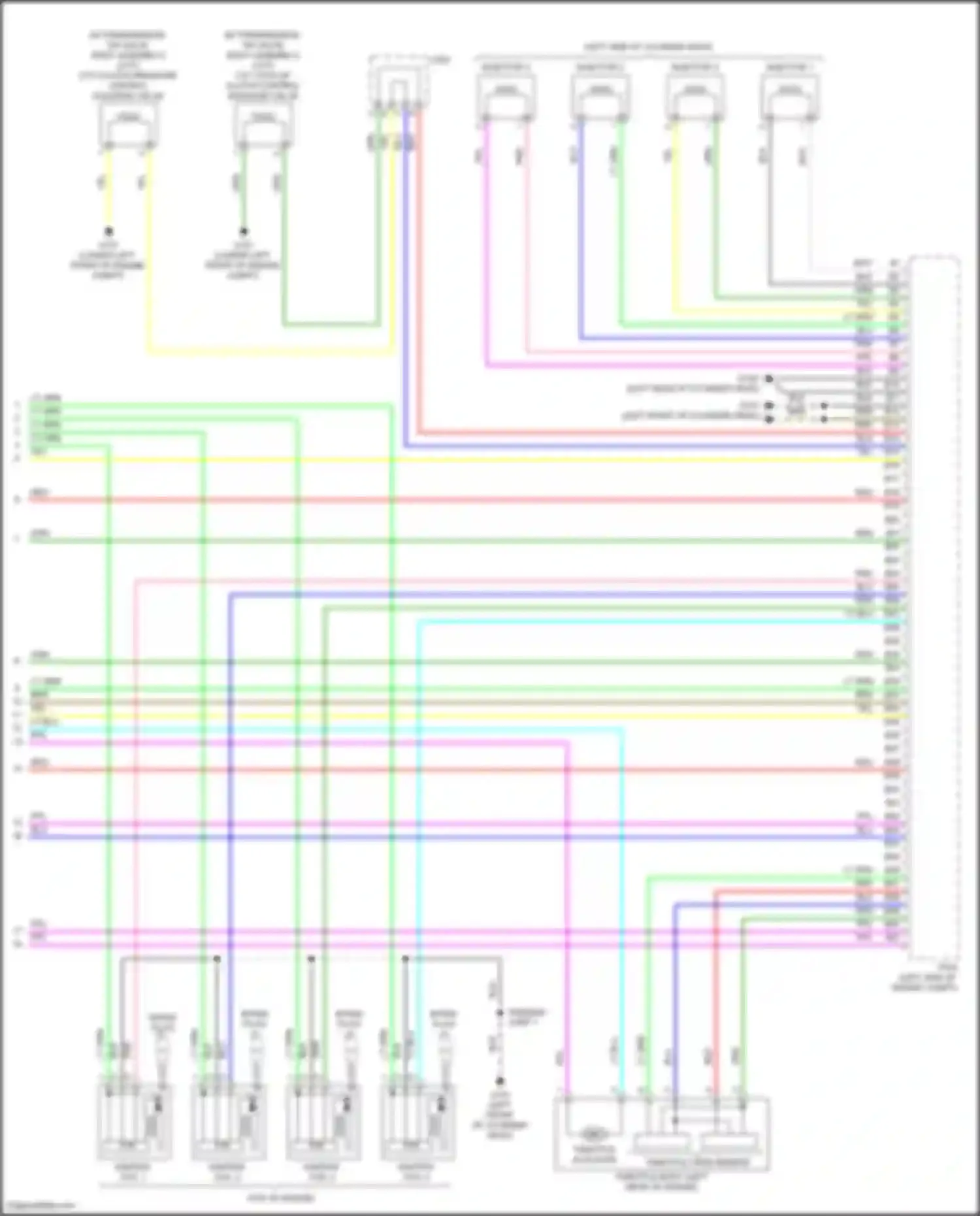 Wiring diagram injector 2 for Honda Fit GR (2019-2022) (1 of 1)
