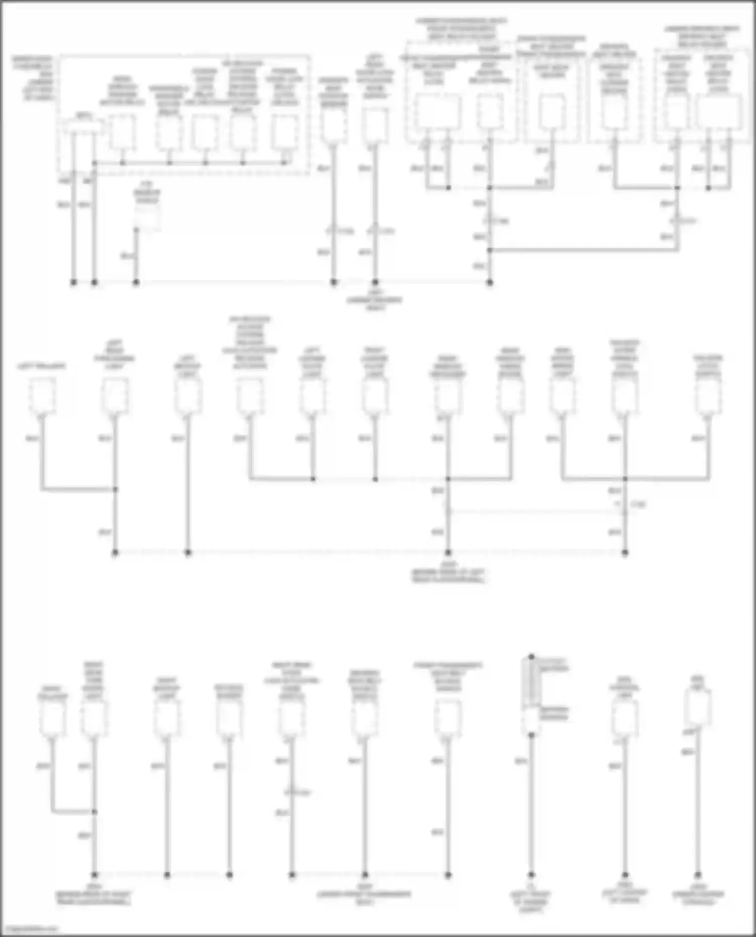 Wiring diagram left license plate light for Honda Fit GR (2019-2022) (2 of 2)