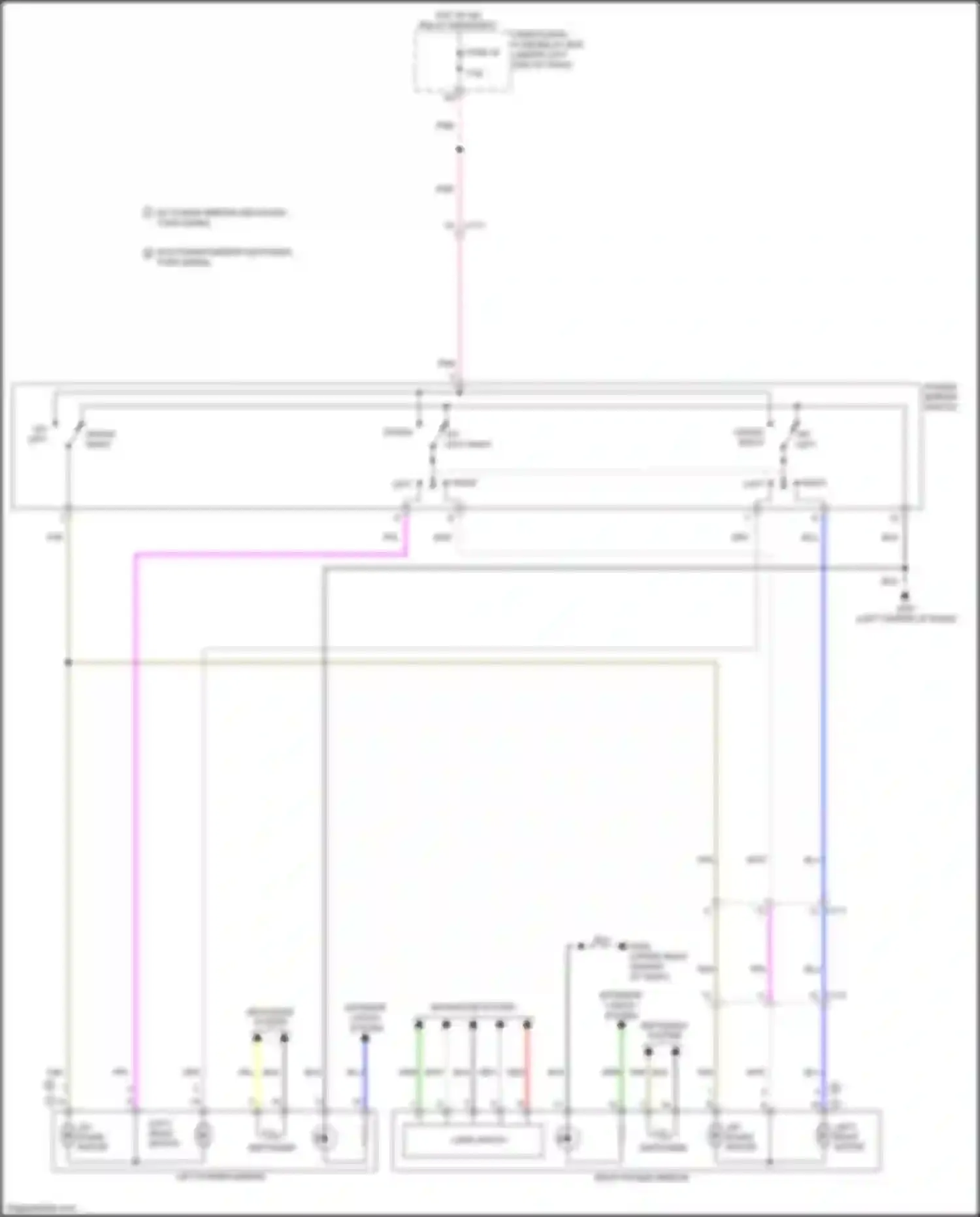 Wiring diagram left/ right motor for Honda Fit GR (2019-2022) (1 of 1)
