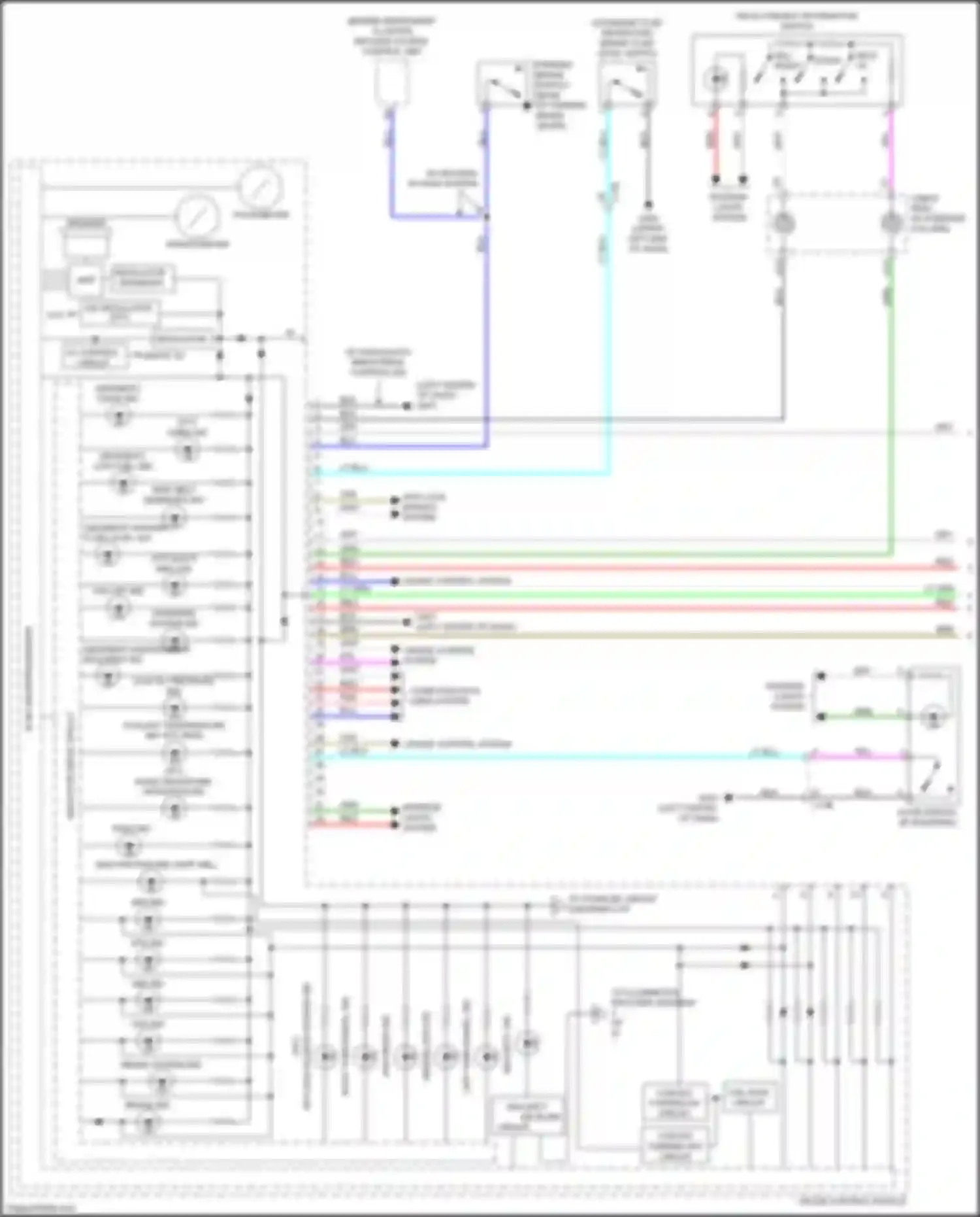 Wiring diagram left turn signal ind for Honda Fit GR (2019-2022) (2 of 3)