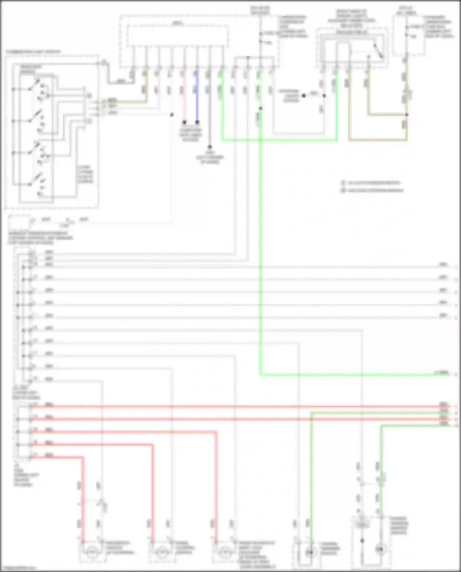 Wiring diagram moonroof switch for Honda Fit GR (2019-2022) (3 of 4)