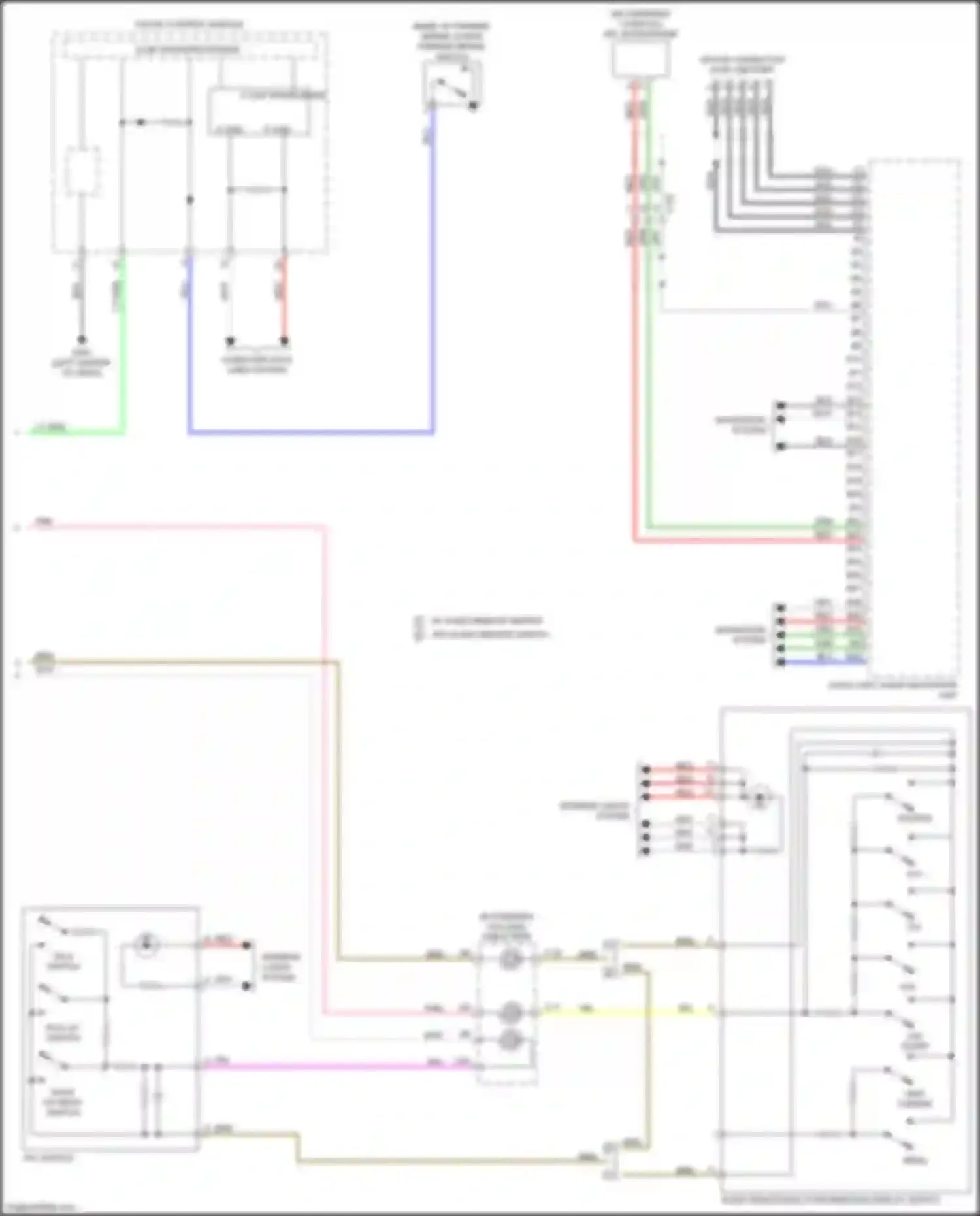 Wiring diagram w/ audio remote switch w/o audio remote switch for Honda Fit GR (2019-2022) (1 of 1)