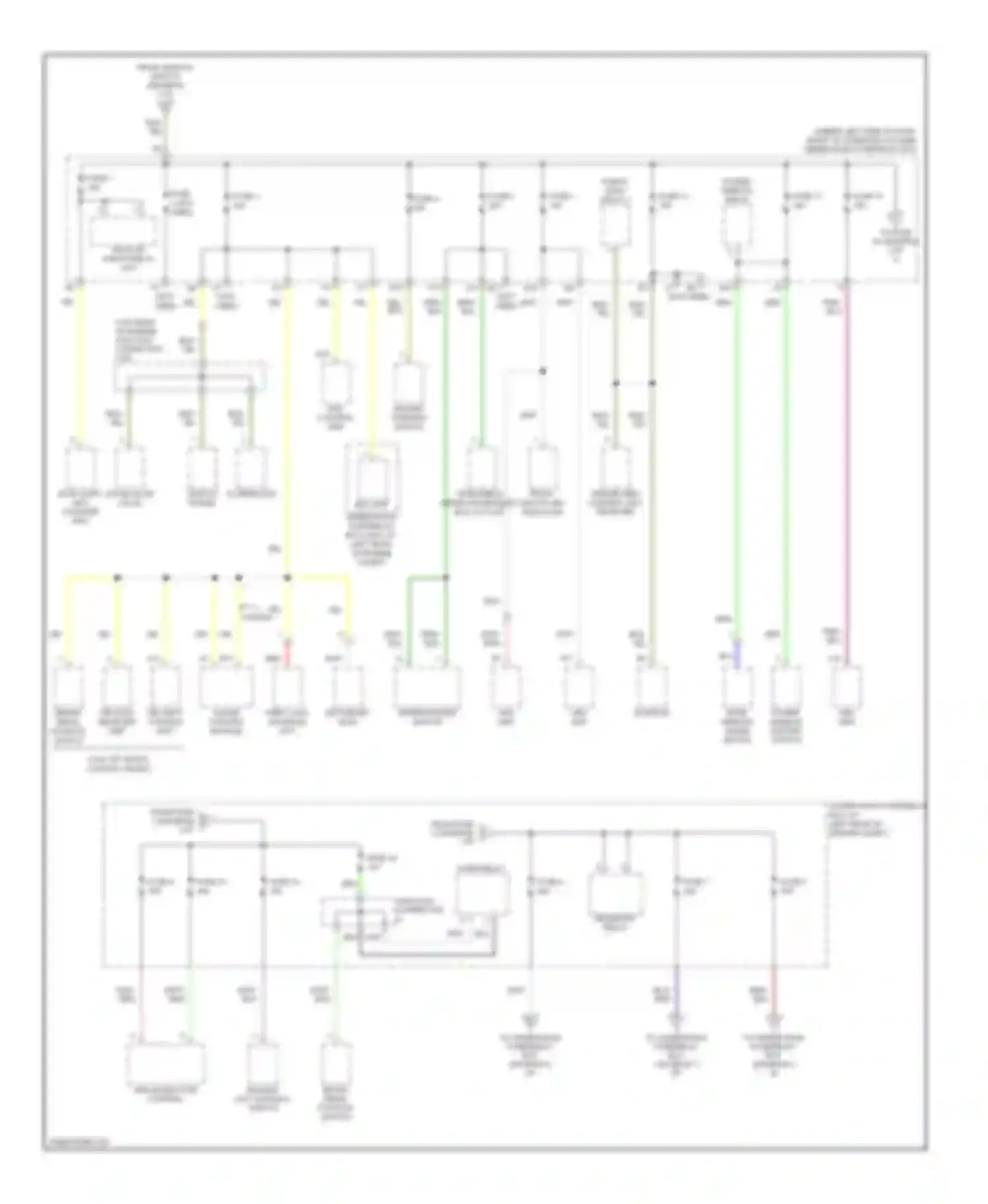 Fit Honda I (2004-2009): Power distribution circuit (2 of 3)