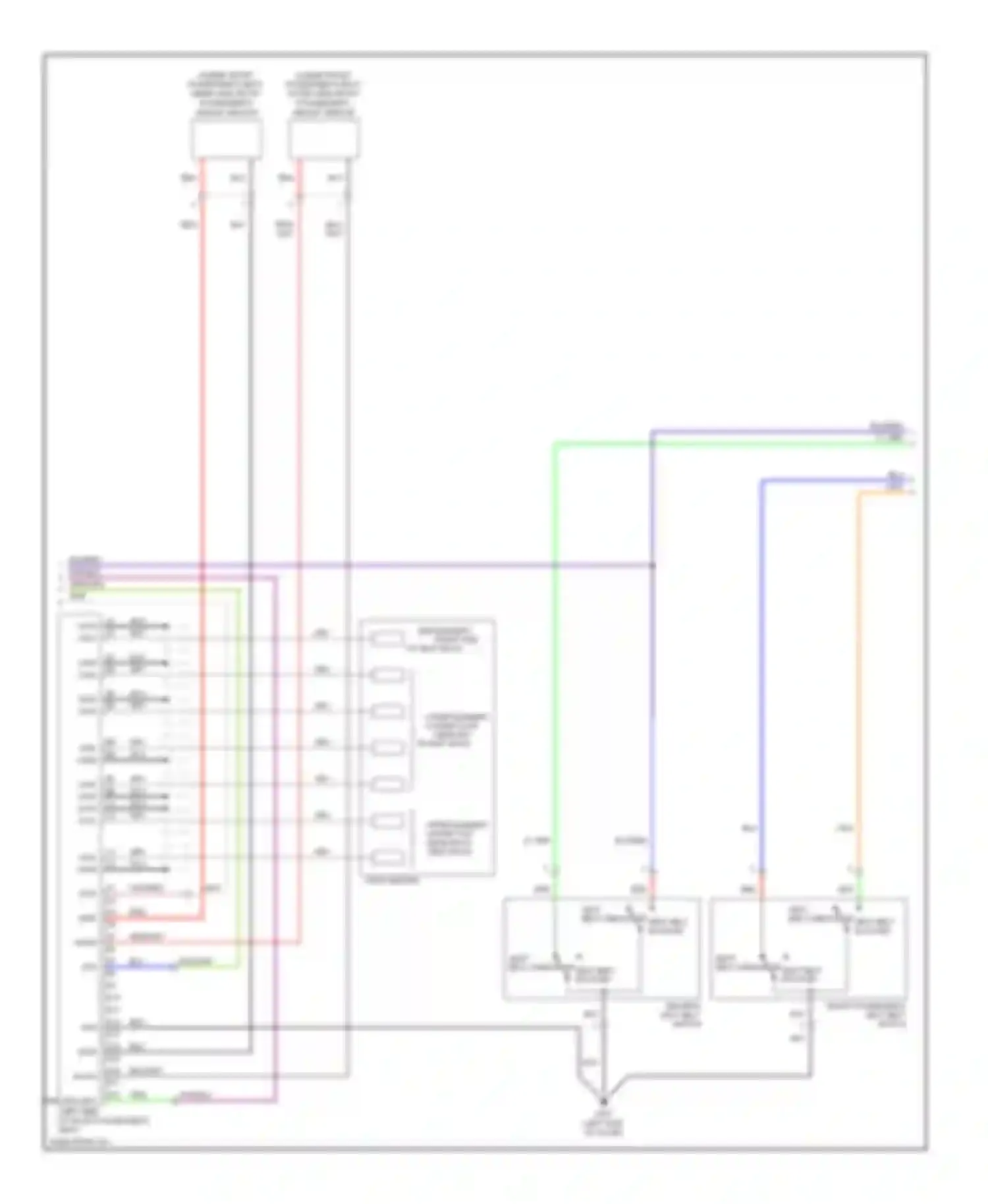 Fit Honda I (2004-2009): Supplemental restraints circuit (2 of 3)