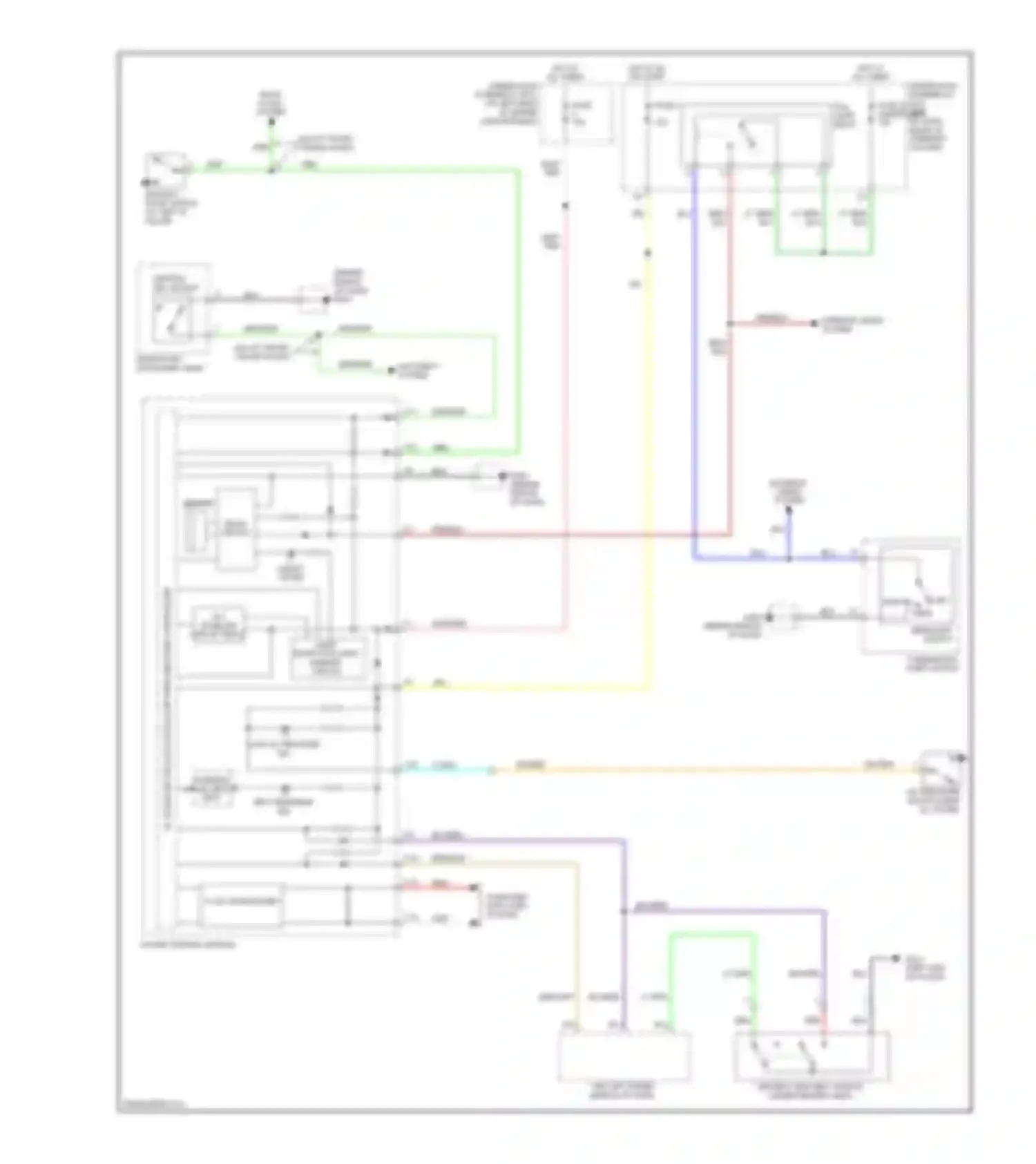 Fit Honda I (2004-2009): Warning systems circuit