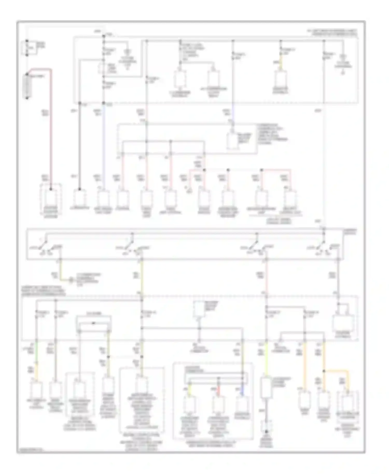 Wiring diagram eps ceiling control unit light for Honda Fit I (2004-2009)