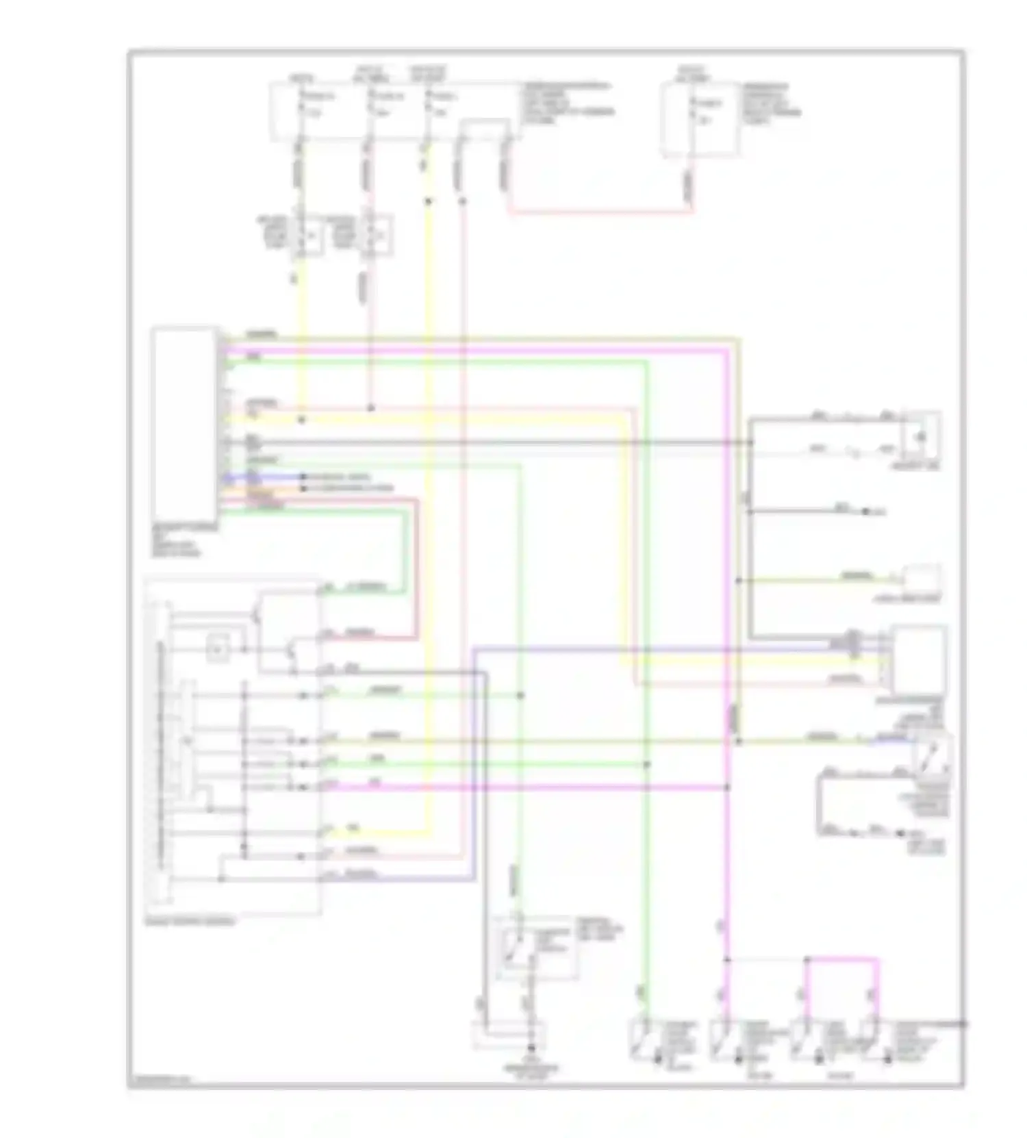 Wiring diagram security led for Honda Fit I (2004-2009)