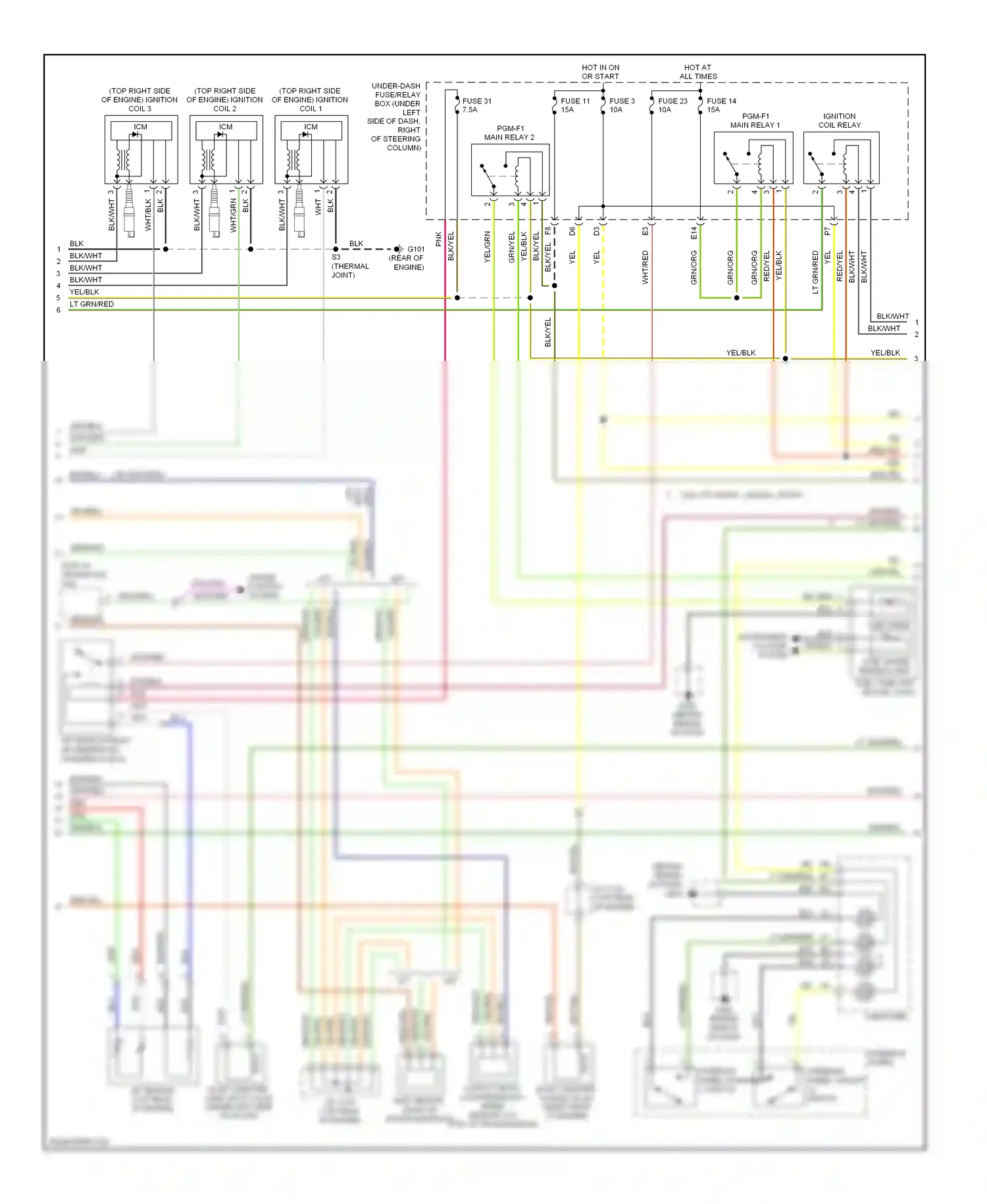 Wiring diagram cable reel for Honda Fit I (2004-2009) (8 of 8)