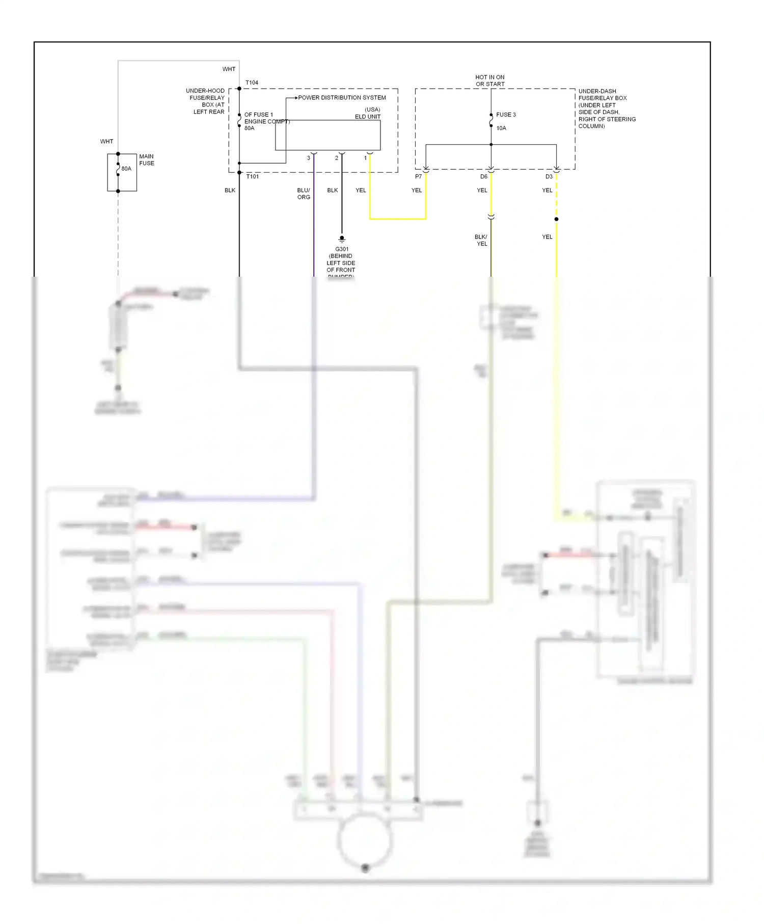 Wiring diagram charging system indicator for Honda Fit I (2004-2009) (1 of 1)