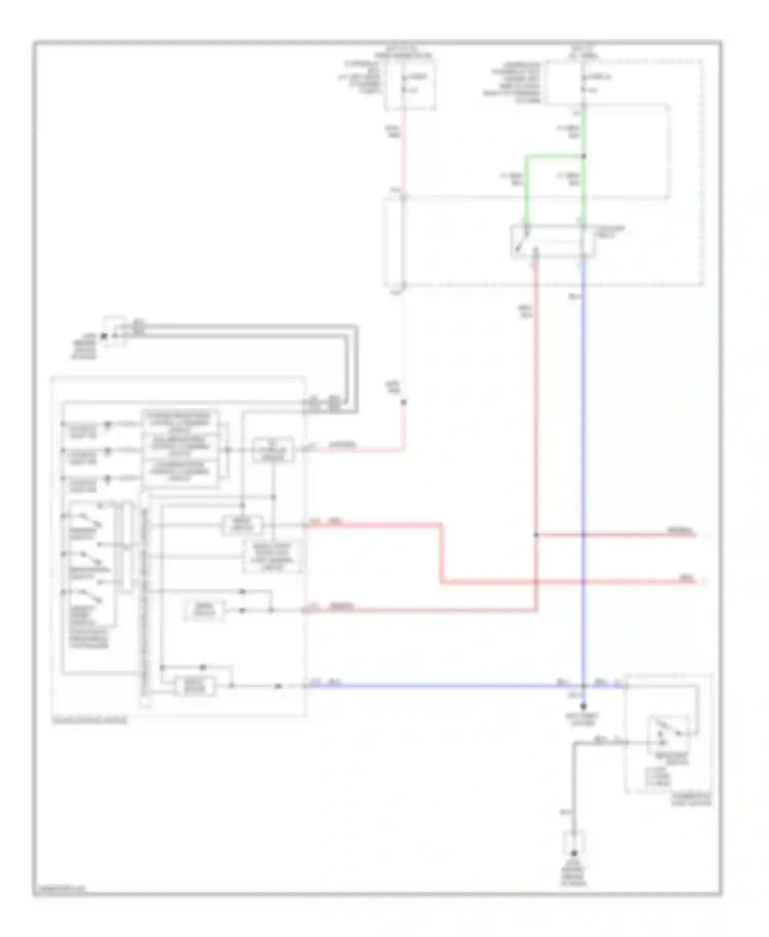 Wiring diagram select/ reset switch for Honda Fit I (2004-2009)