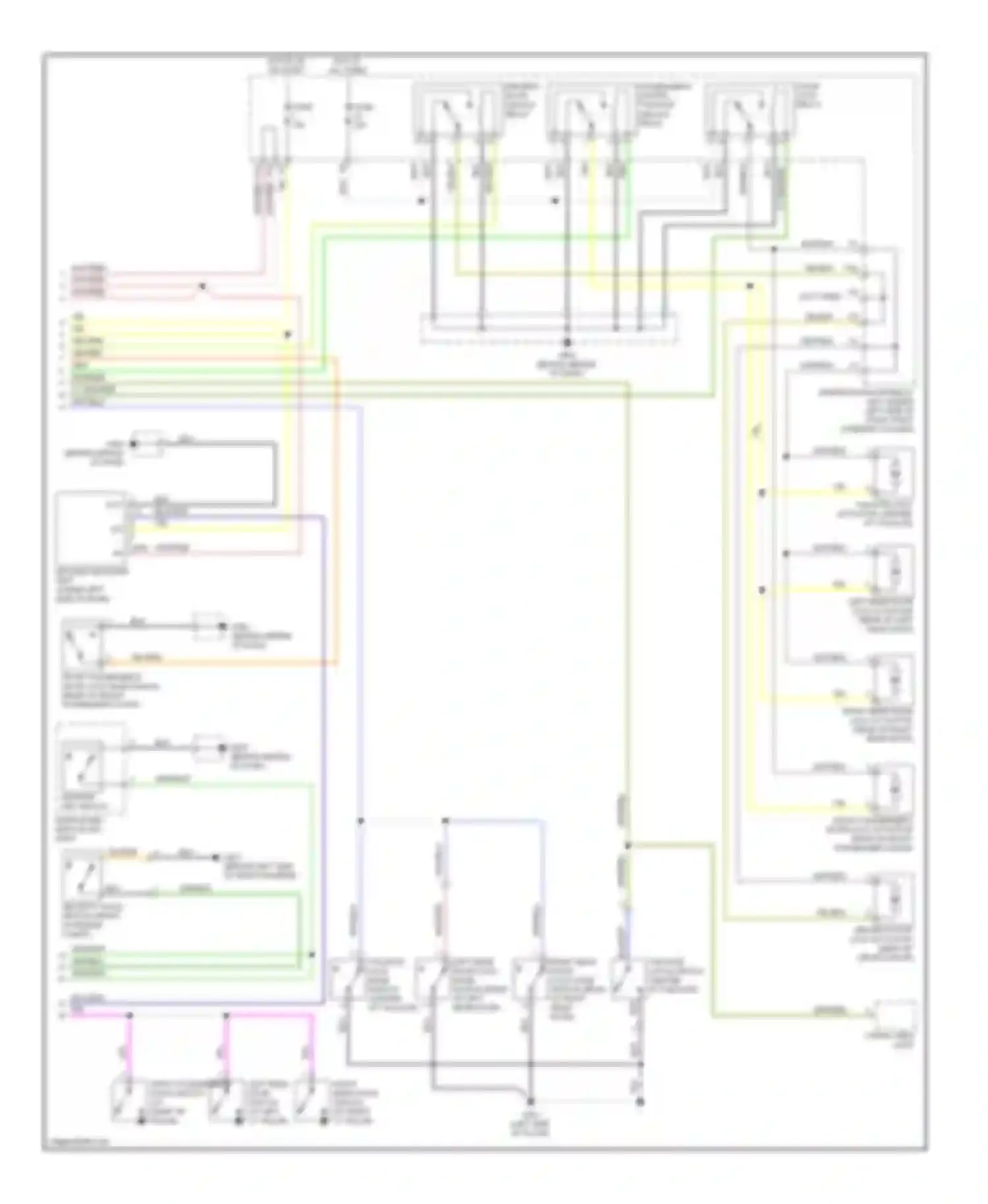 Wiring diagram ignition key switch/ ignition key switch key light for Honda Fit I (2004-2009)