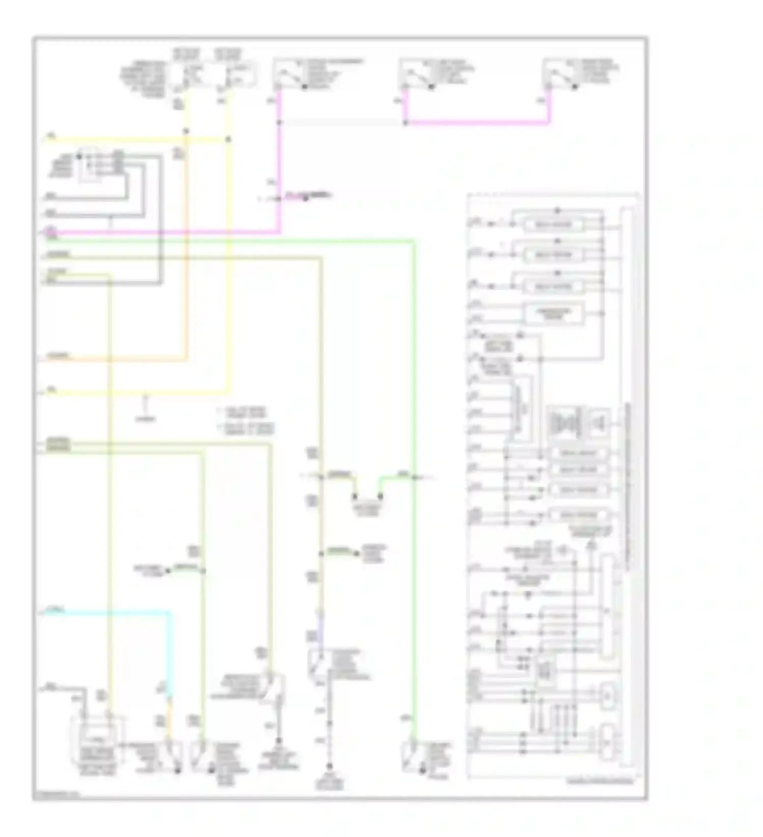 Wiring diagram left turn signal ind for Honda Fit I (2004-2009)