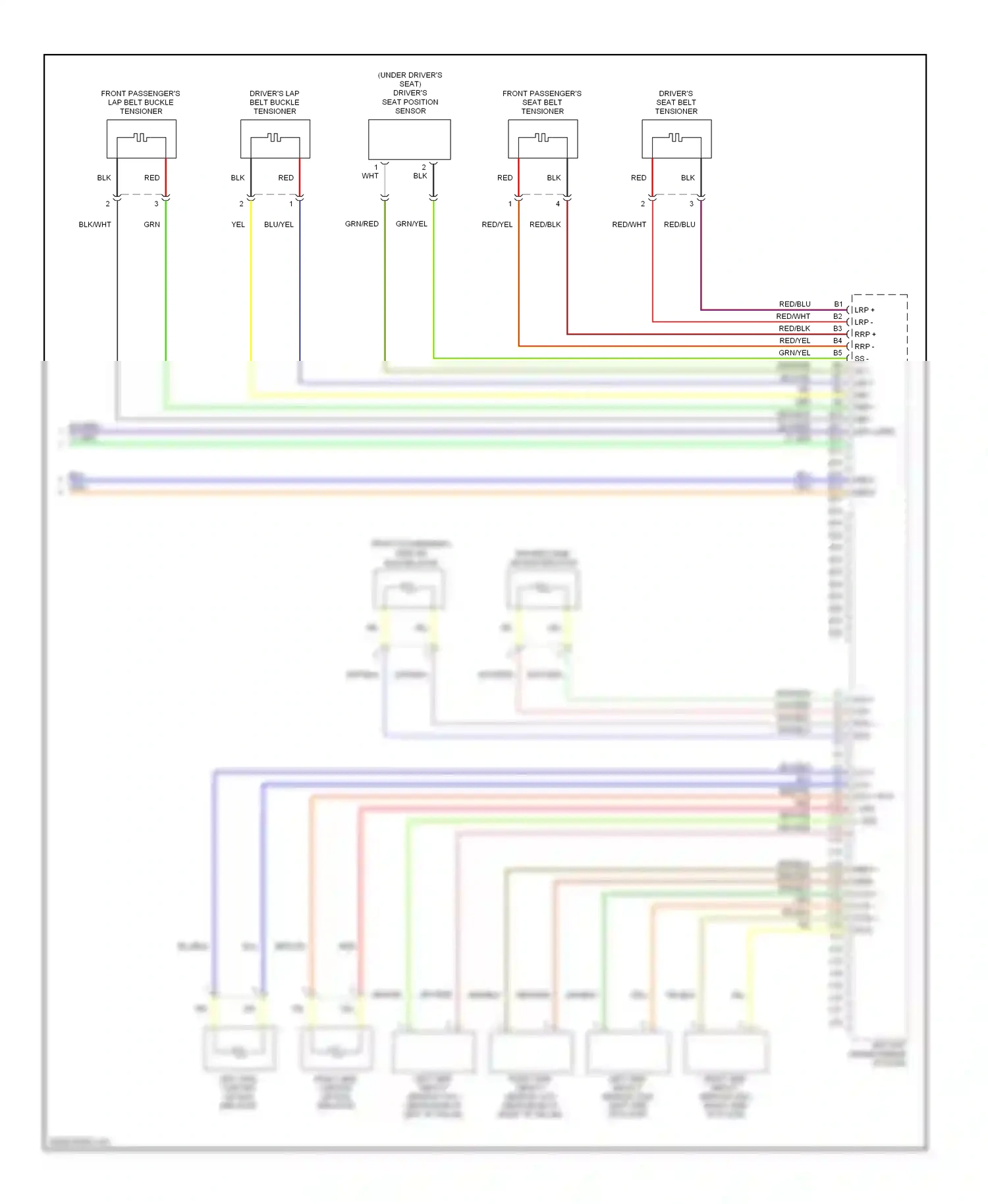 Wiring diagram left side impact for Honda Fit I (2004-2009) (1 of 1)