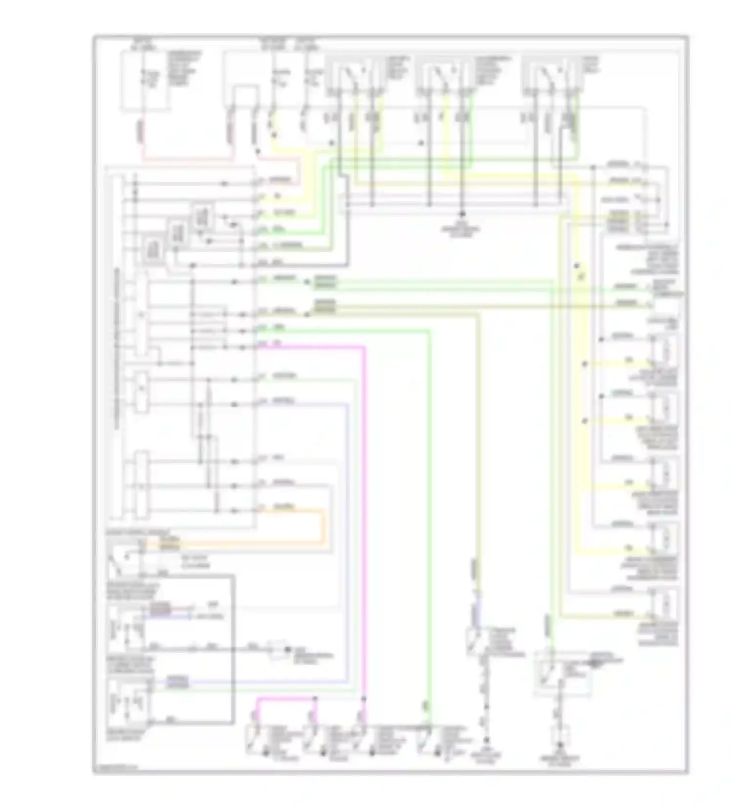 Wiring diagram steering column) for Honda Fit I (2004-2009)