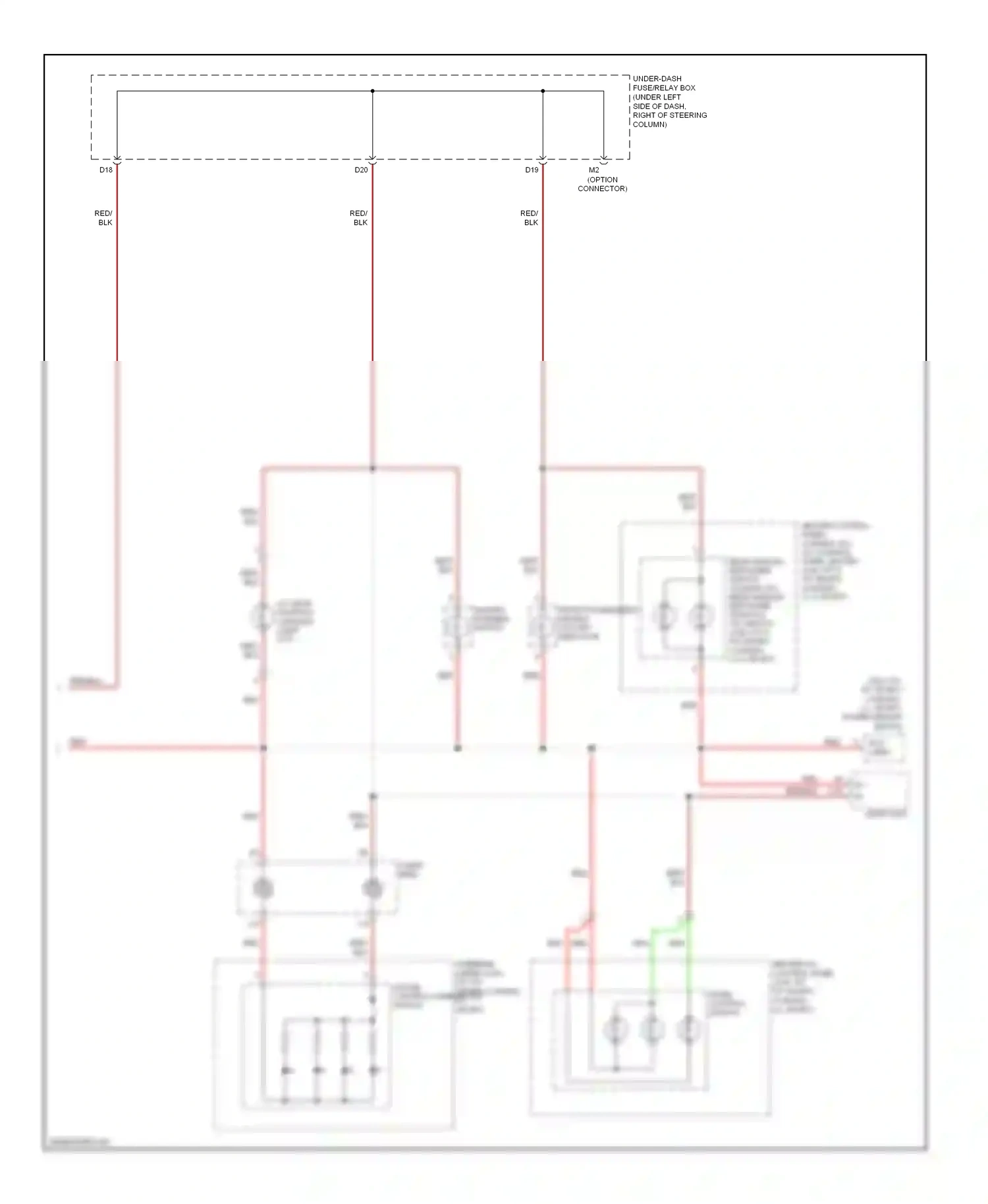Wiring diagram mode control switch for Honda Fit I (2004-2009) (1 of 2)