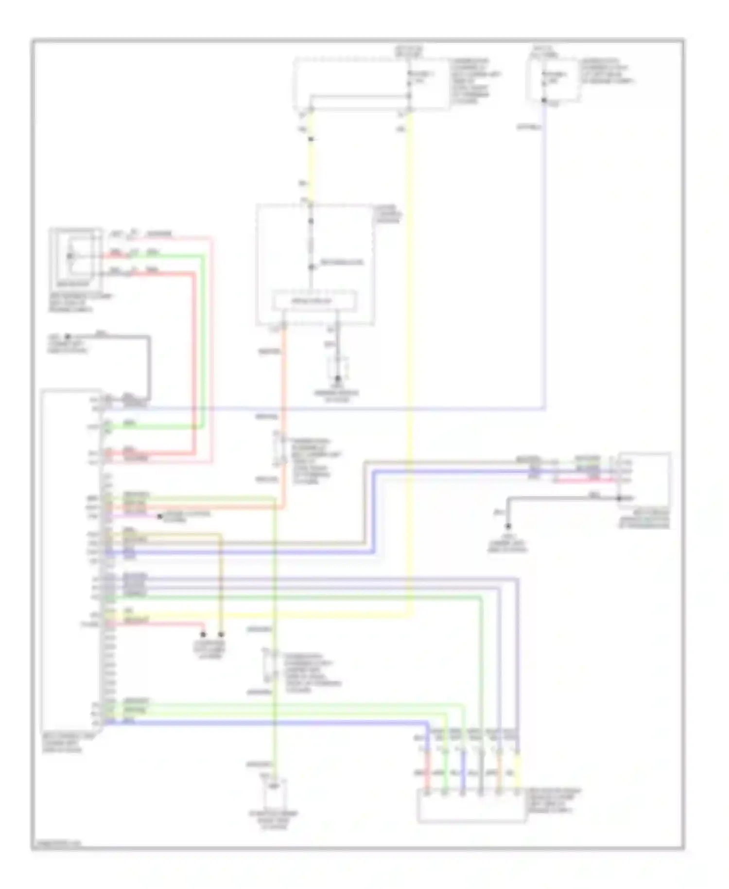 Wiring diagram gauge control module for Honda Fit I (2004-2009)