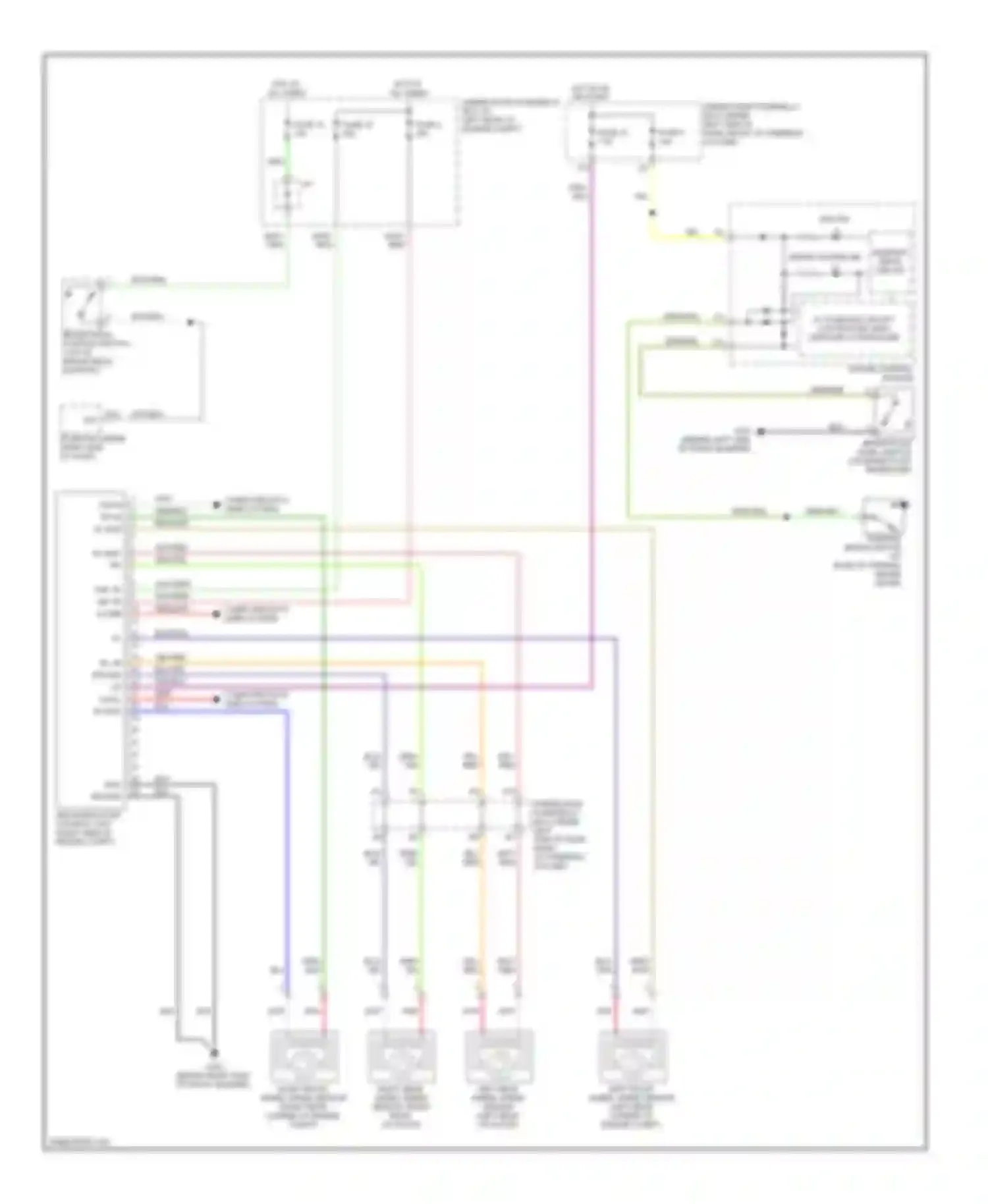 Wiring diagram warning drive circuit for Honda Fit I (2004-2009)