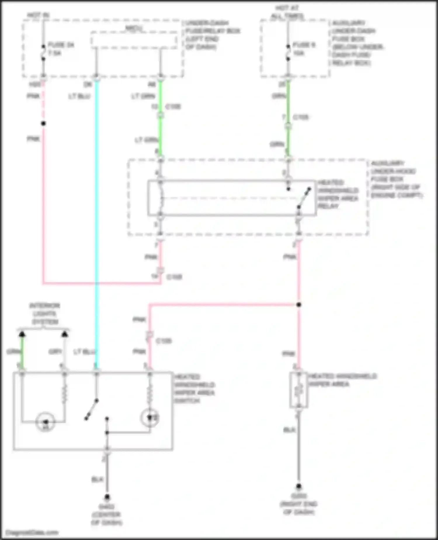HR-V Honda II (2015-2018): Heated windshield circuit