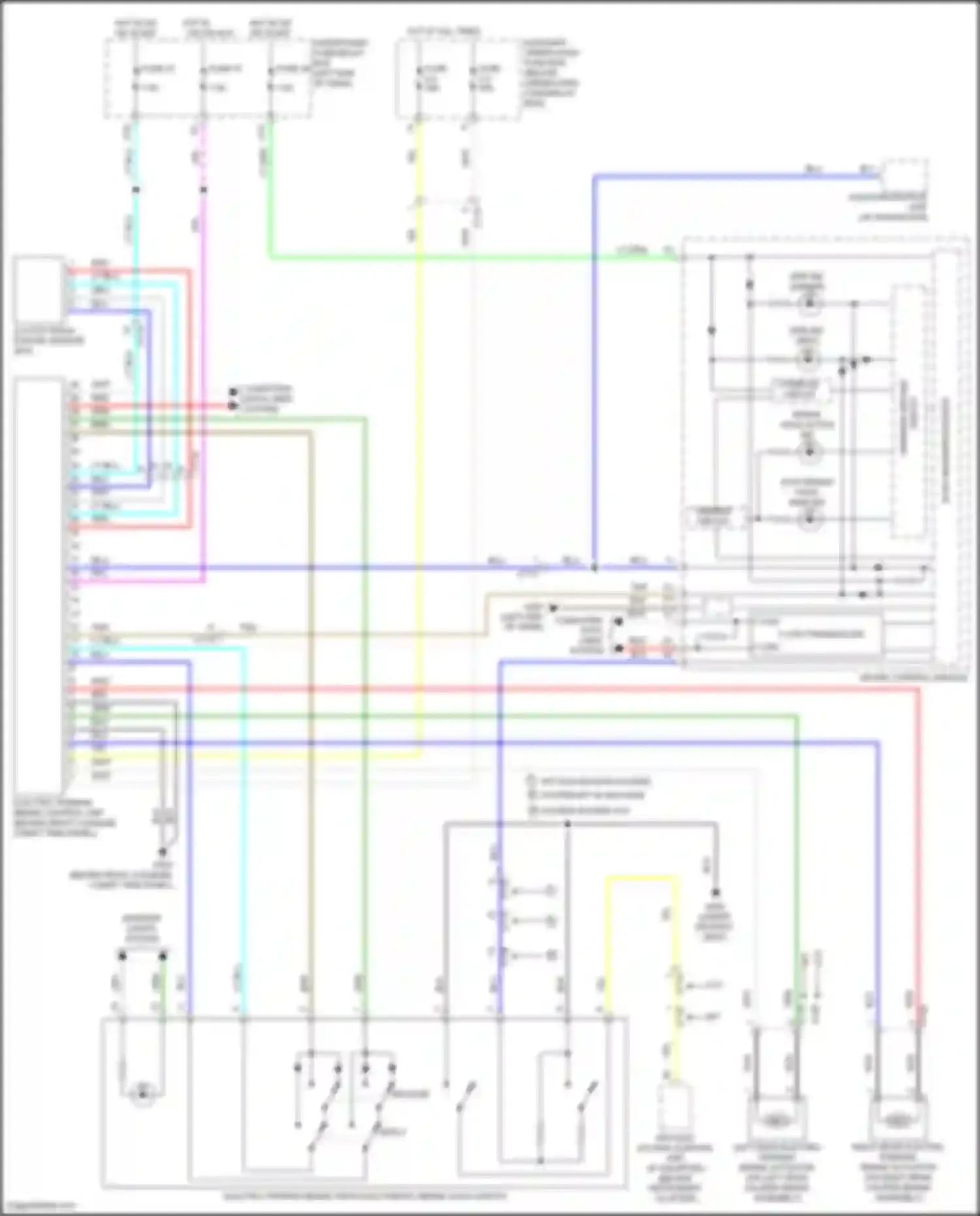HR-V Honda II (2015-2018): Electric parking brake circuit