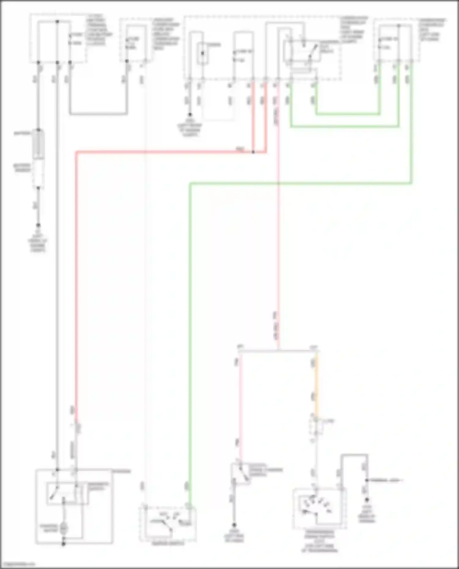 HR-V Honda II (2015-2018): Starting circuit, w/o keyless access system