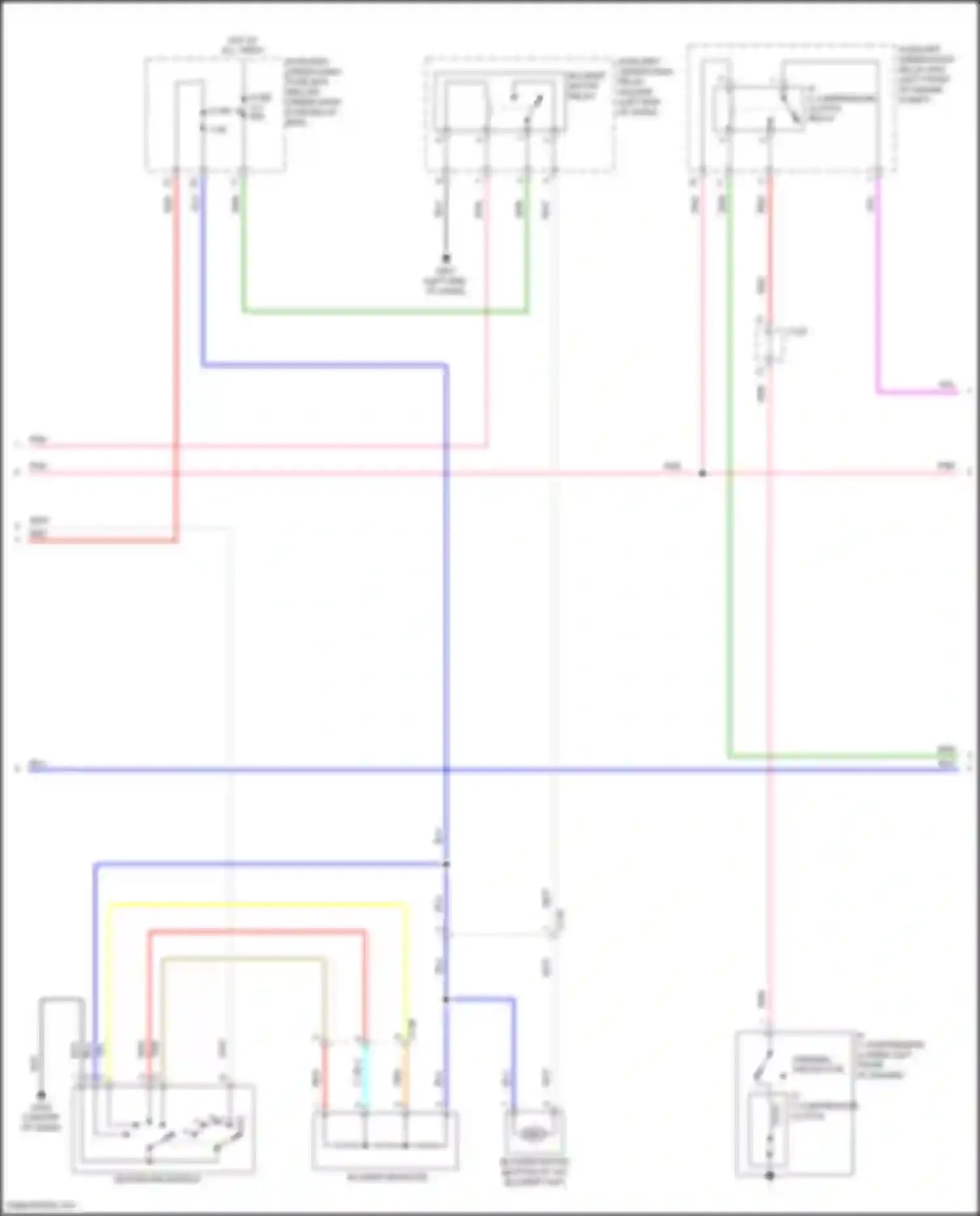 Wiring diagram a/c compressor clutch relay for Honda HR-V II (2015-2018) (2 of 4)