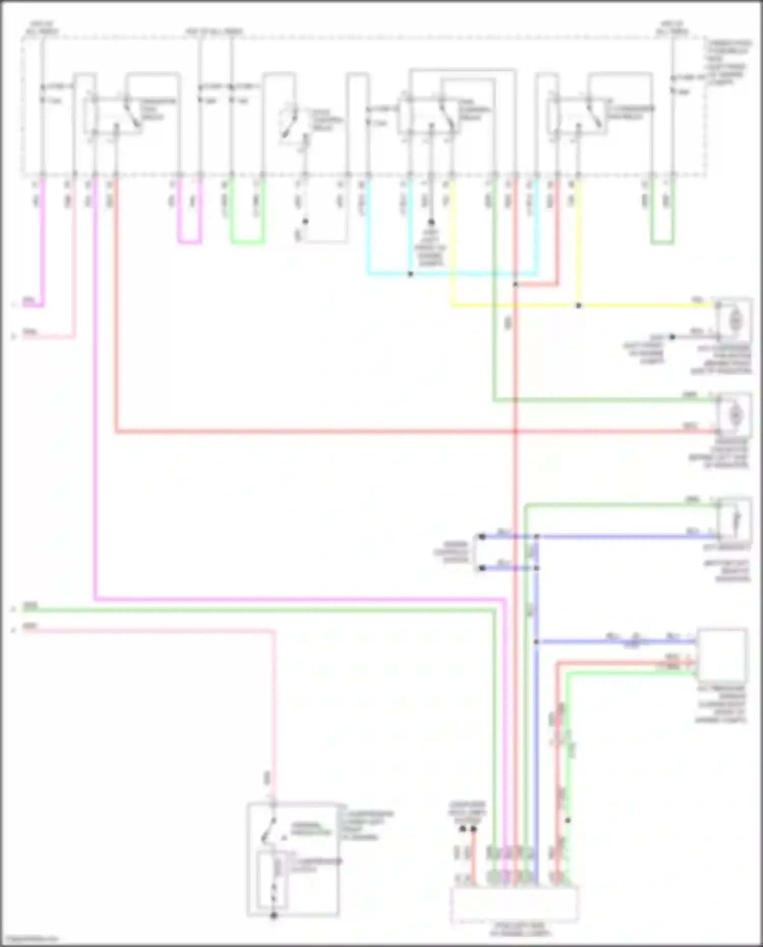 Wiring diagram a/c condenser fan relay for Honda HR-V II (2015-2018) (1 of 4)