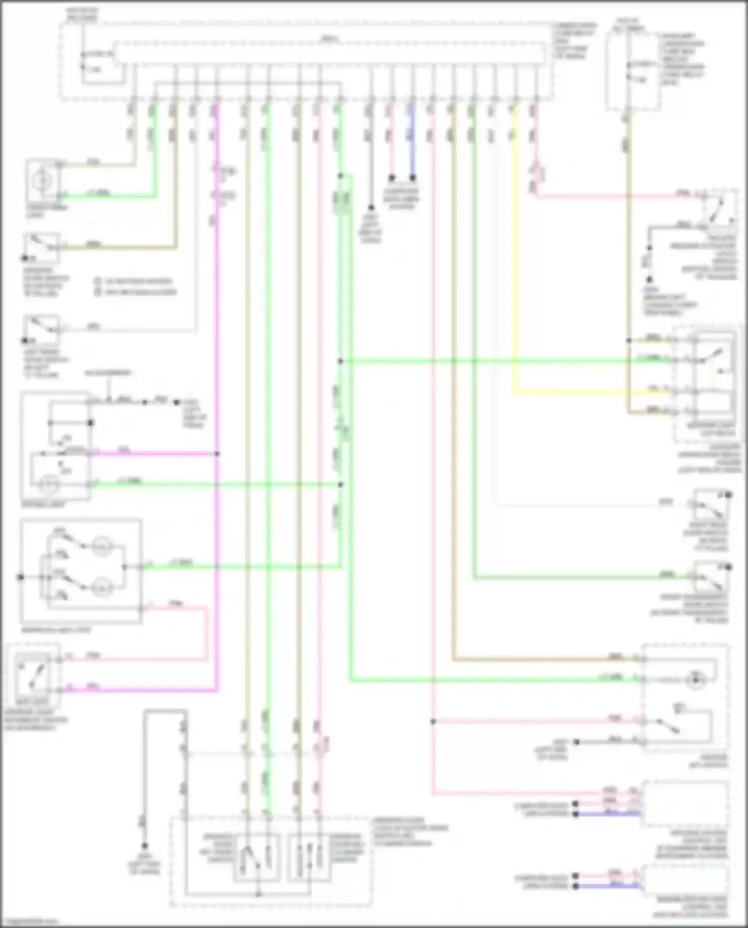 Wiring diagram auxiliary under-dash relay holder b for Honda HR-V II (2015-2018) (3 of 6)