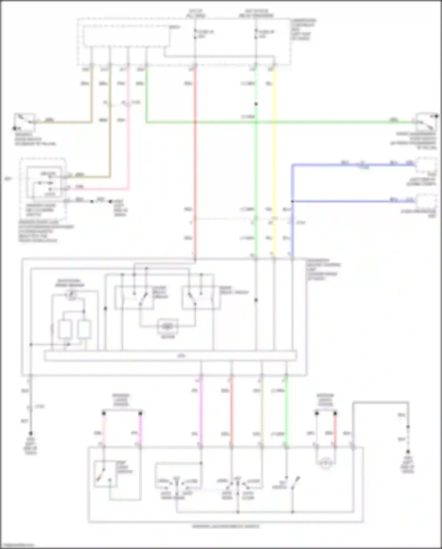 Wiring diagram close relay circuit for Honda HR-V II (2015-2018) (1 of 1)