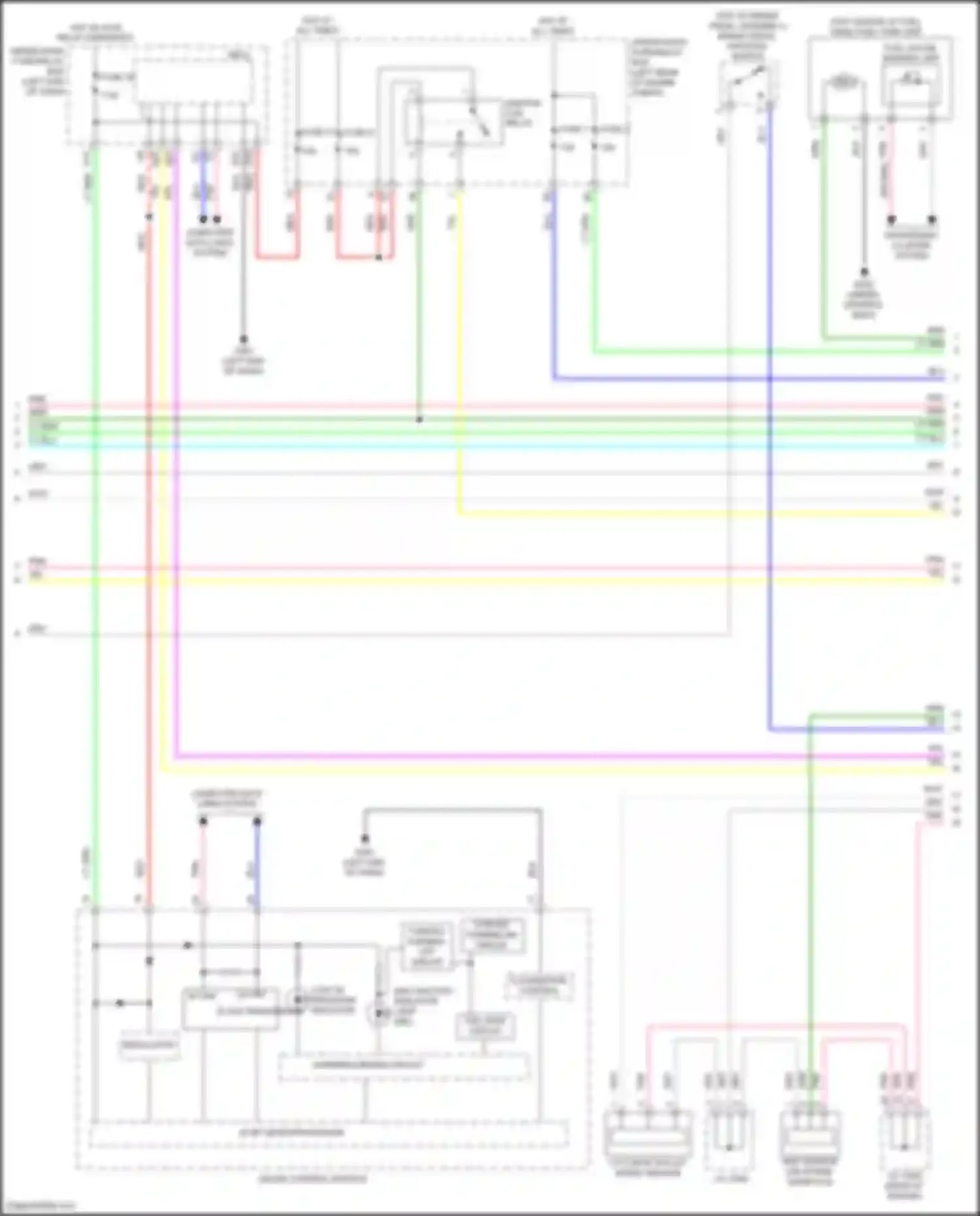 Wiring diagram cvt drive pulley speed sensor for Honda HR-V II (2015-2018) (3 of 3)