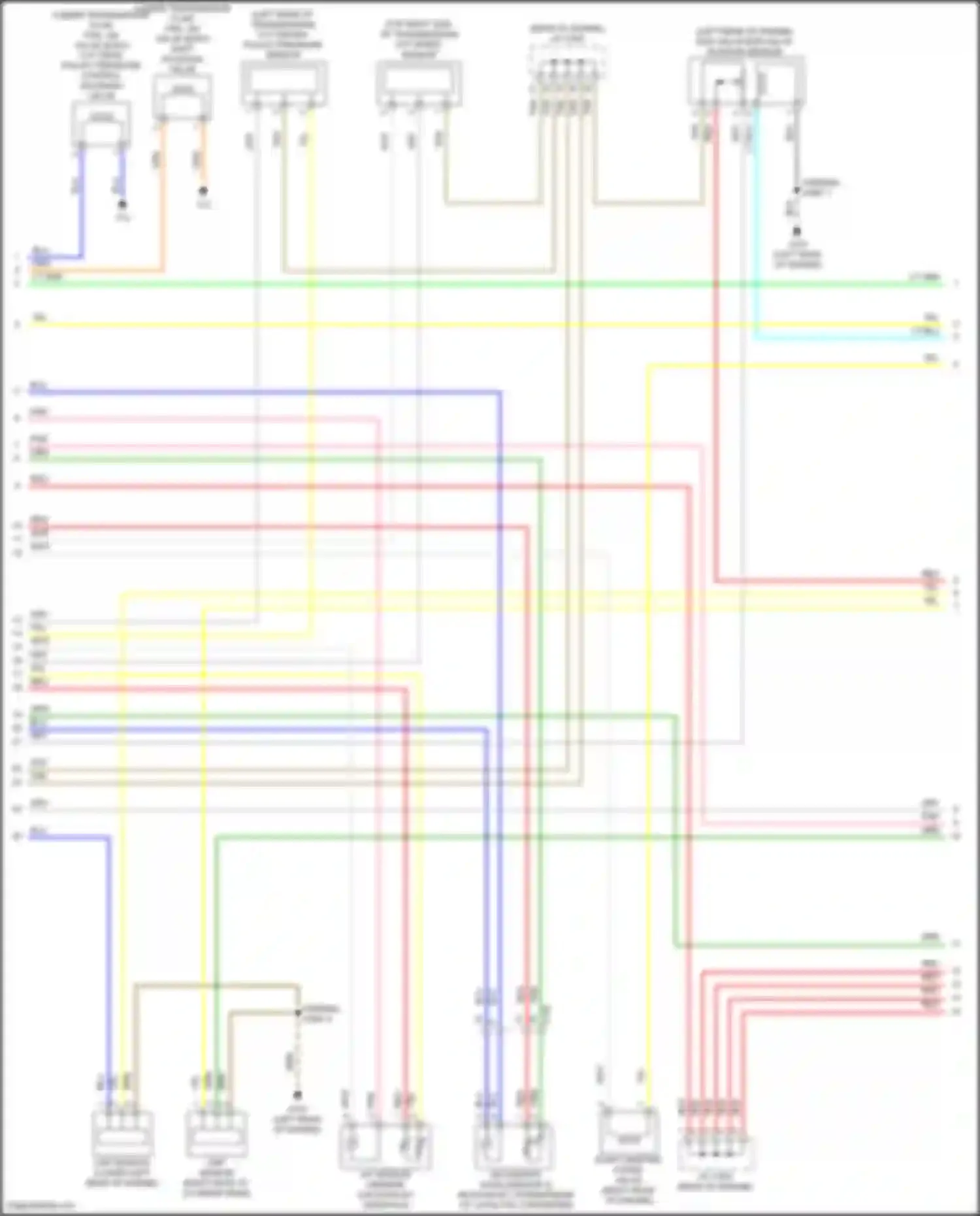 Wiring diagram egr valve/egr valve position sensor for Honda HR-V II (2015-2018) (1 of 2)