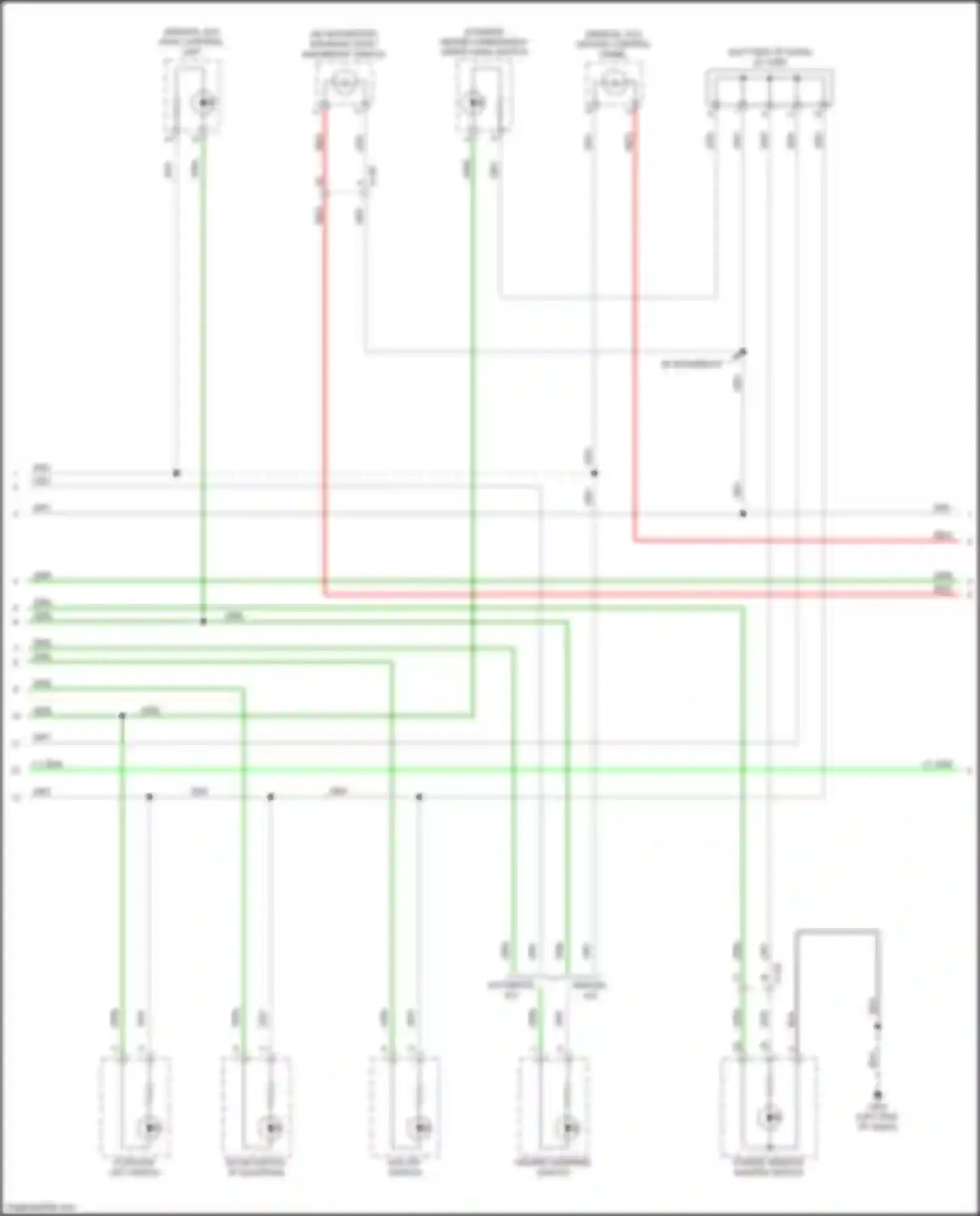 Wiring diagram heated windshield wiper area switch for Honda HR-V II (2015-2018) (3 of 4)