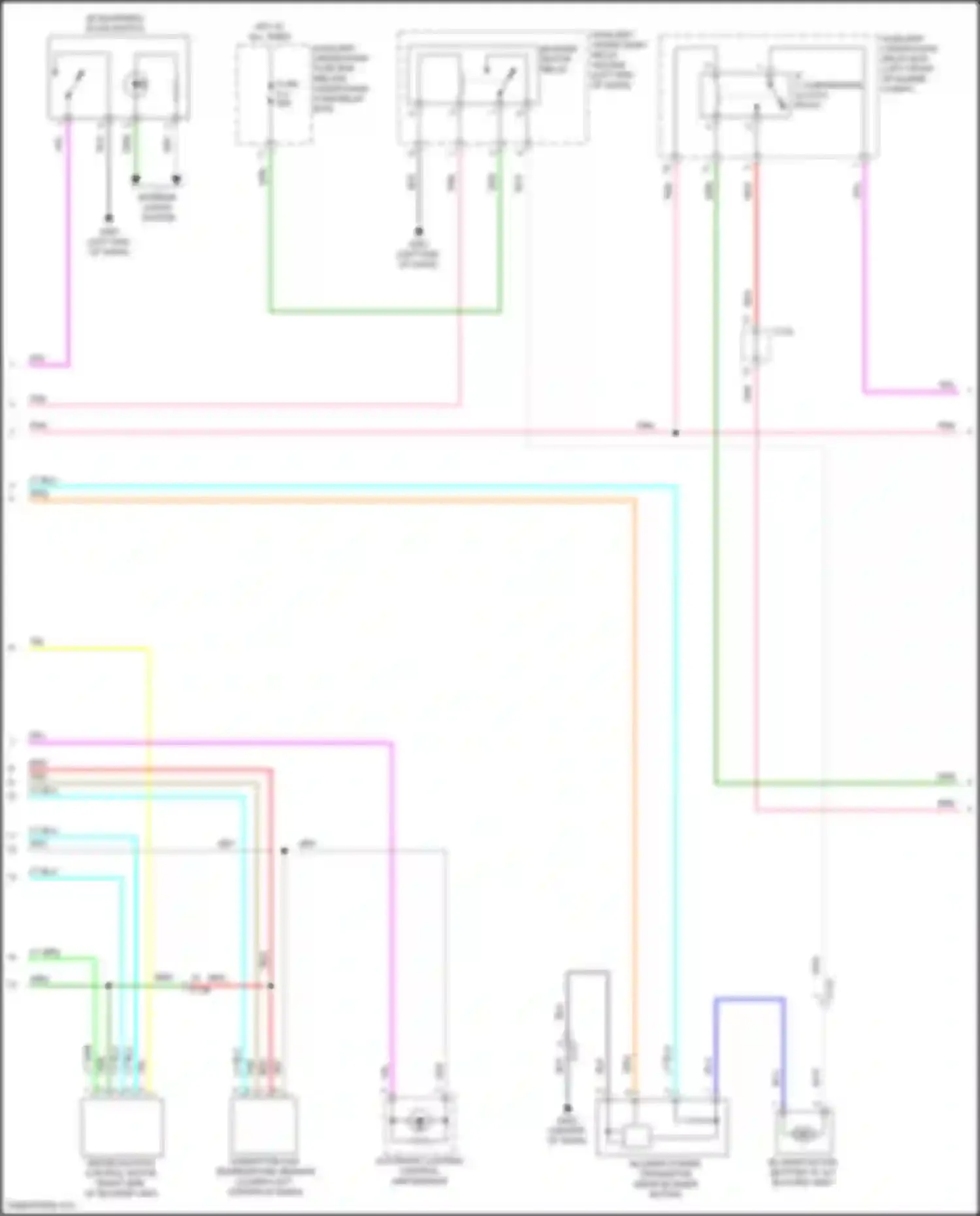 Wiring diagram humidity/in-car temperature sensor for Honda HR-V II (2015-2018) (1 of 1)