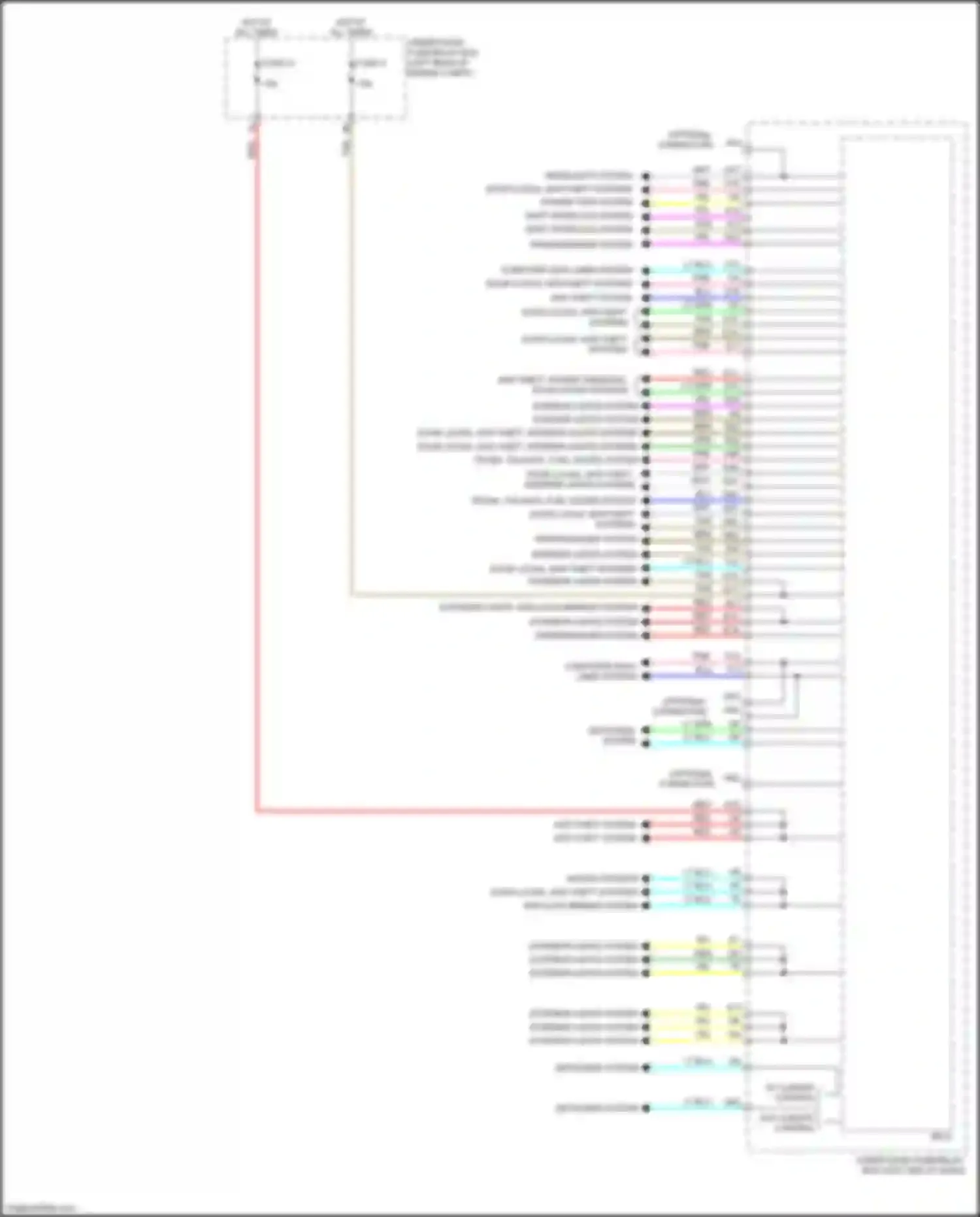 Wiring diagram transmissions system for Honda HR-V II (2015-2018) (1 of 1)