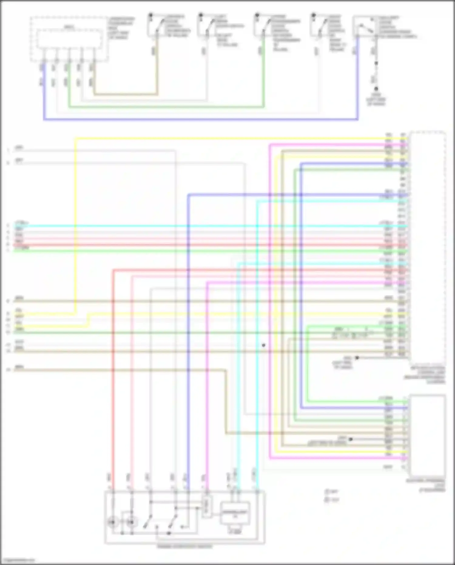 Wiring diagram under-dash fuse/relay box for Honda HR-V II (2015-2018) (20 of 57)