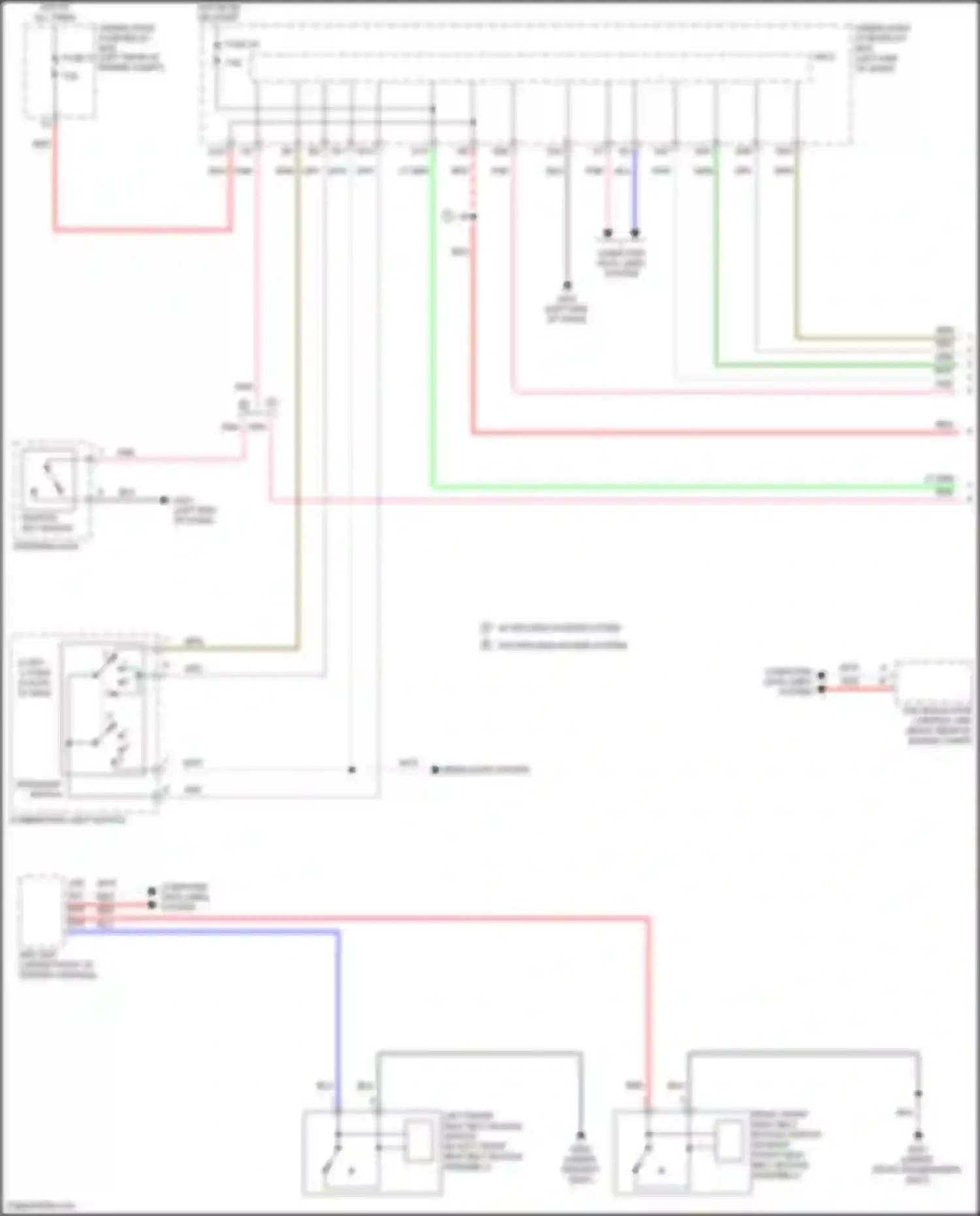 Wiring diagram under-dash fuse/relay box for Honda HR-V II (2015-2018) (53 of 57)