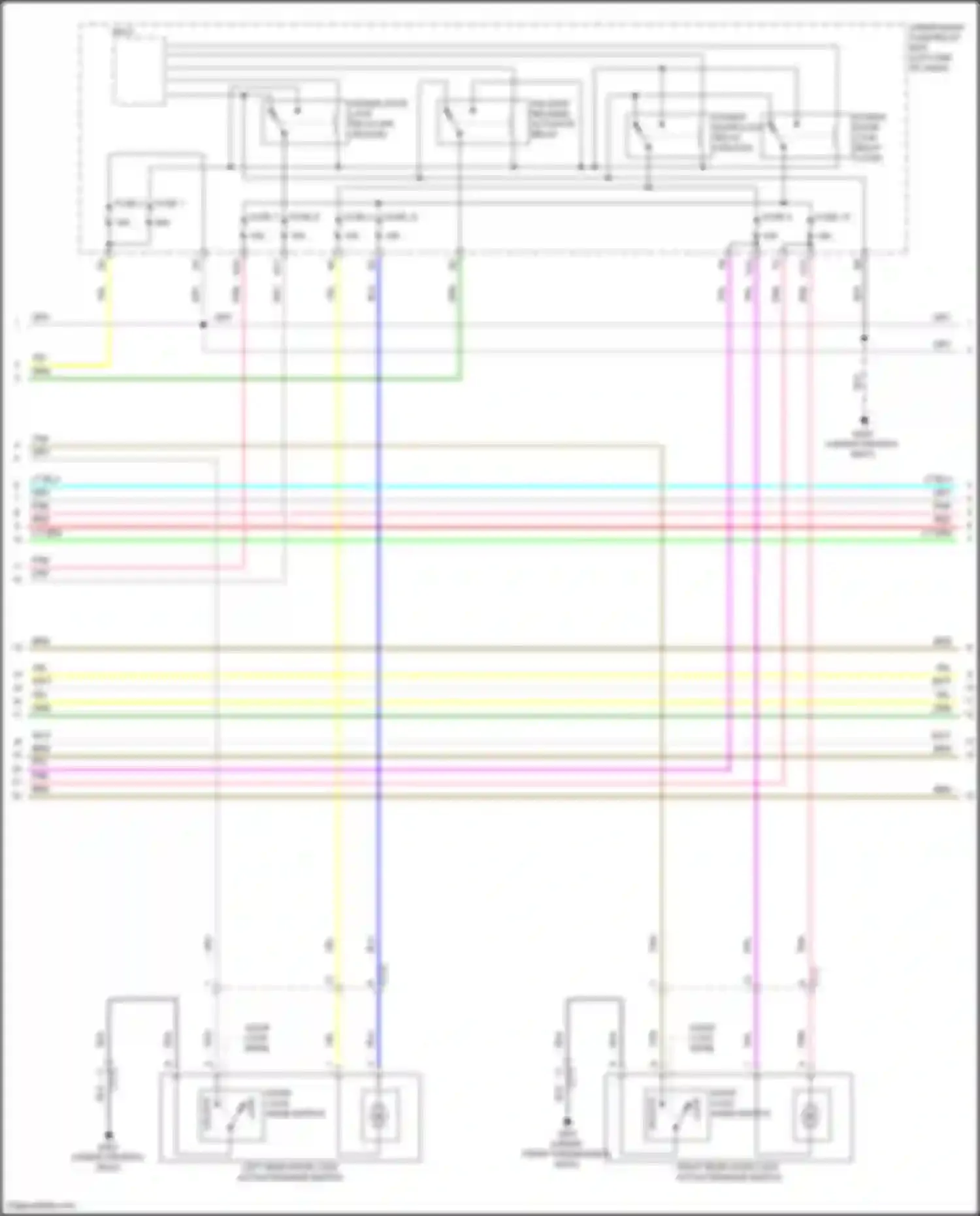 Wiring diagram under-dash fuse/relay box for Honda HR-V II (2015-2018) (19 of 57)