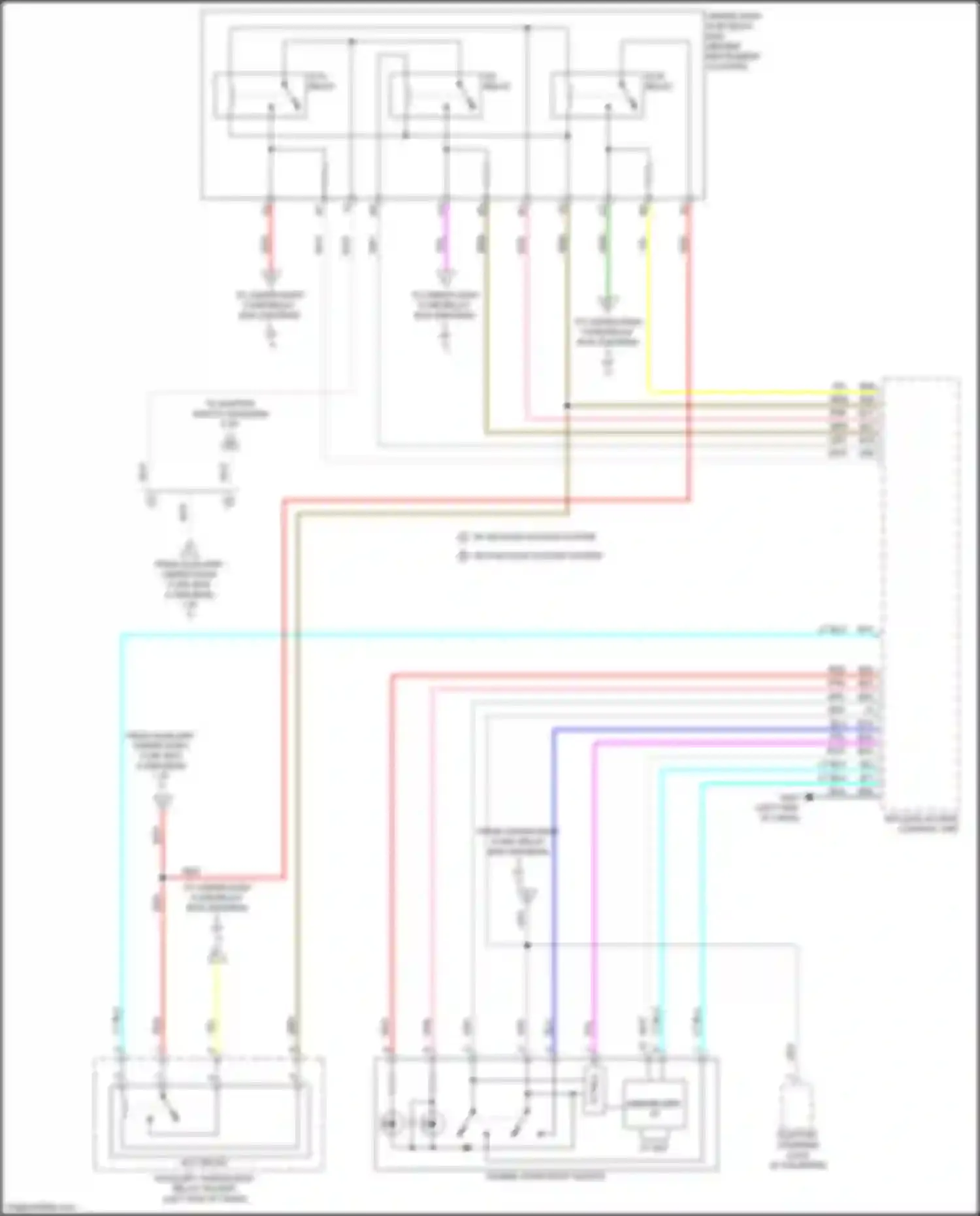 Wiring diagram under-dash sub-relay box for Honda HR-V II (2015-2018) (2 of 3)