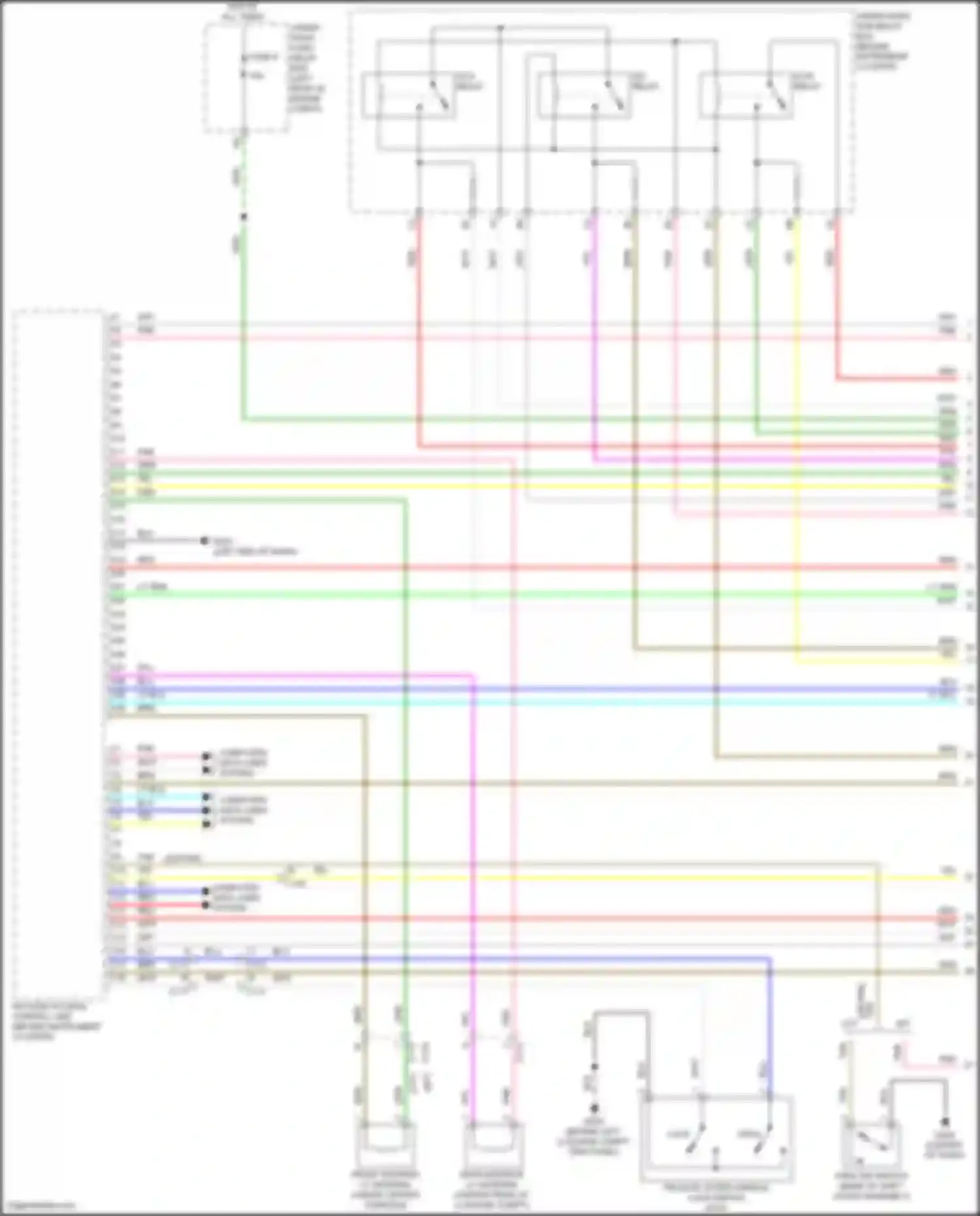 Wiring diagram under- hood fuse/ relay box for Honda HR-V II (2015-2018) (1 of 6)