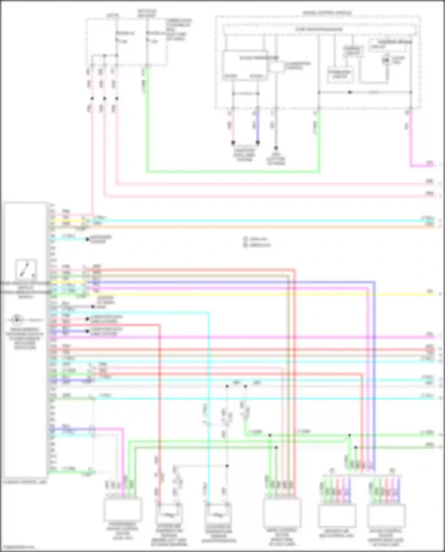Wiring diagram warning driving circuit for Honda HR-V II (2015-2018) (11 of 15)
