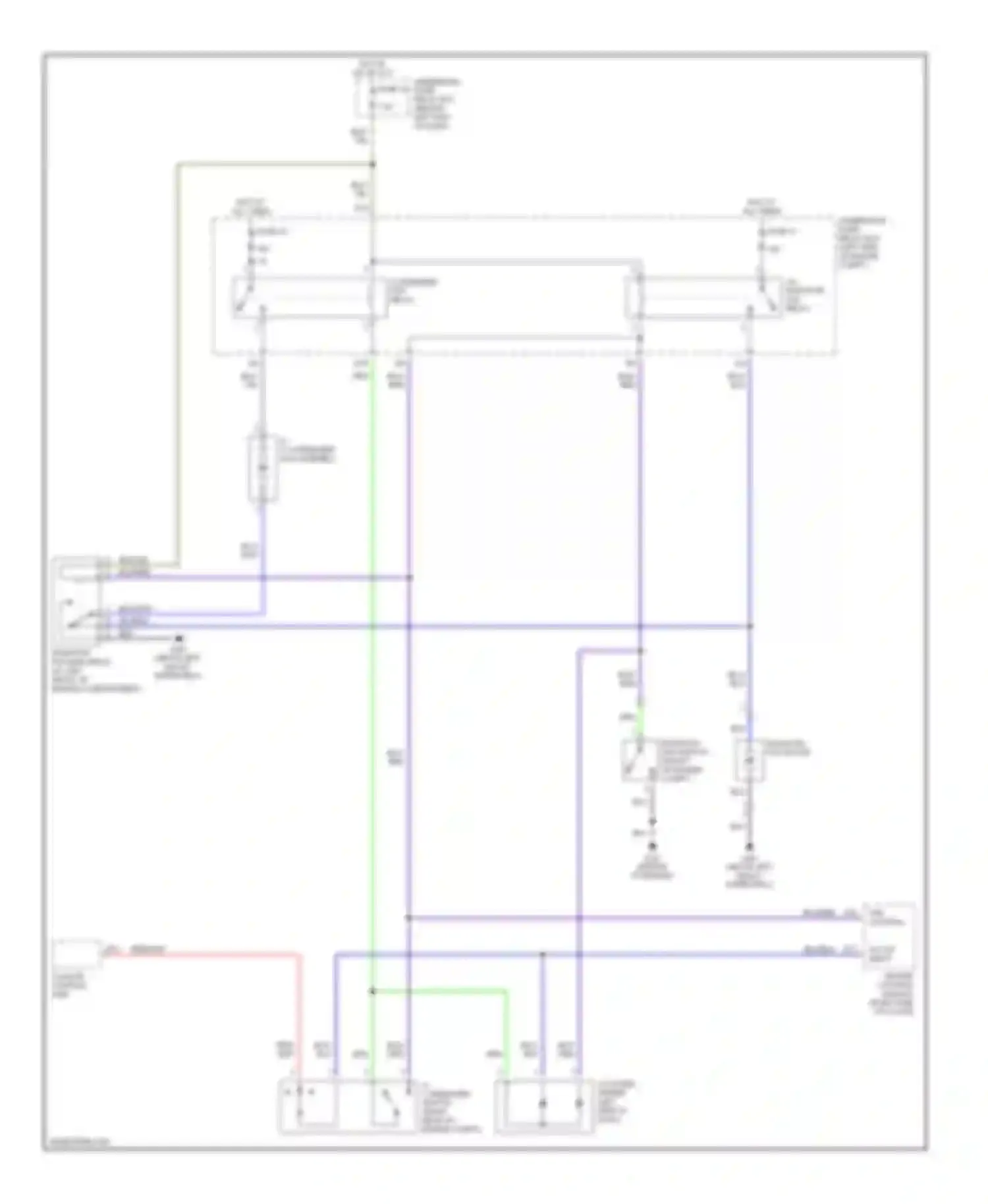 Insight Honda ZE1 (1999-2006): Cooling fan circuit, with a/c