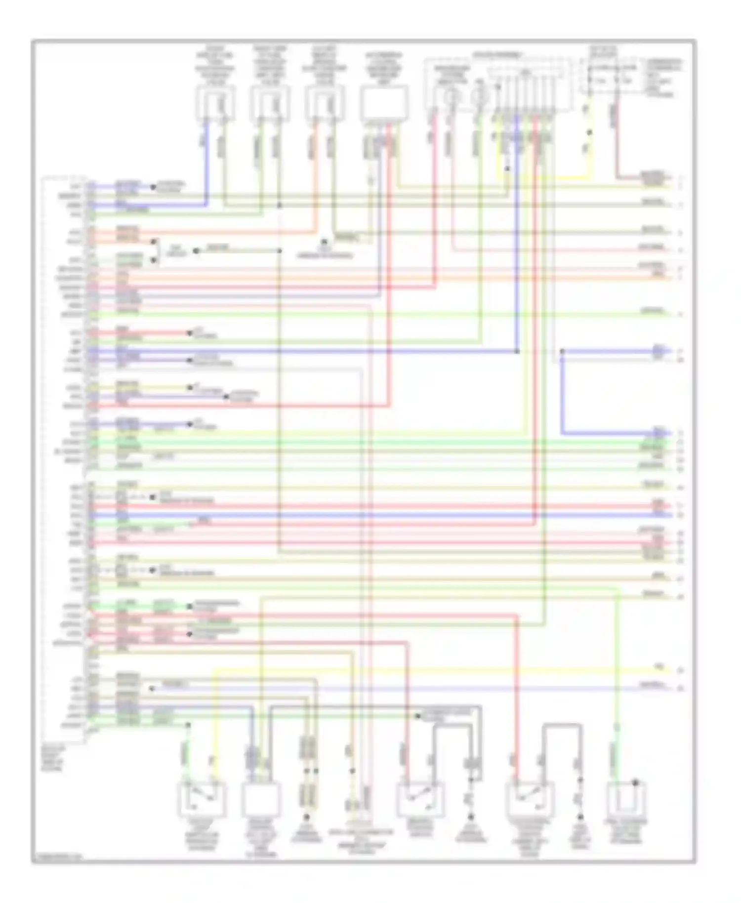 Insight Honda ZE1 (1999-2006): Wiring diagram engine performance 1.0l, engine controls circuit (1 of 4)